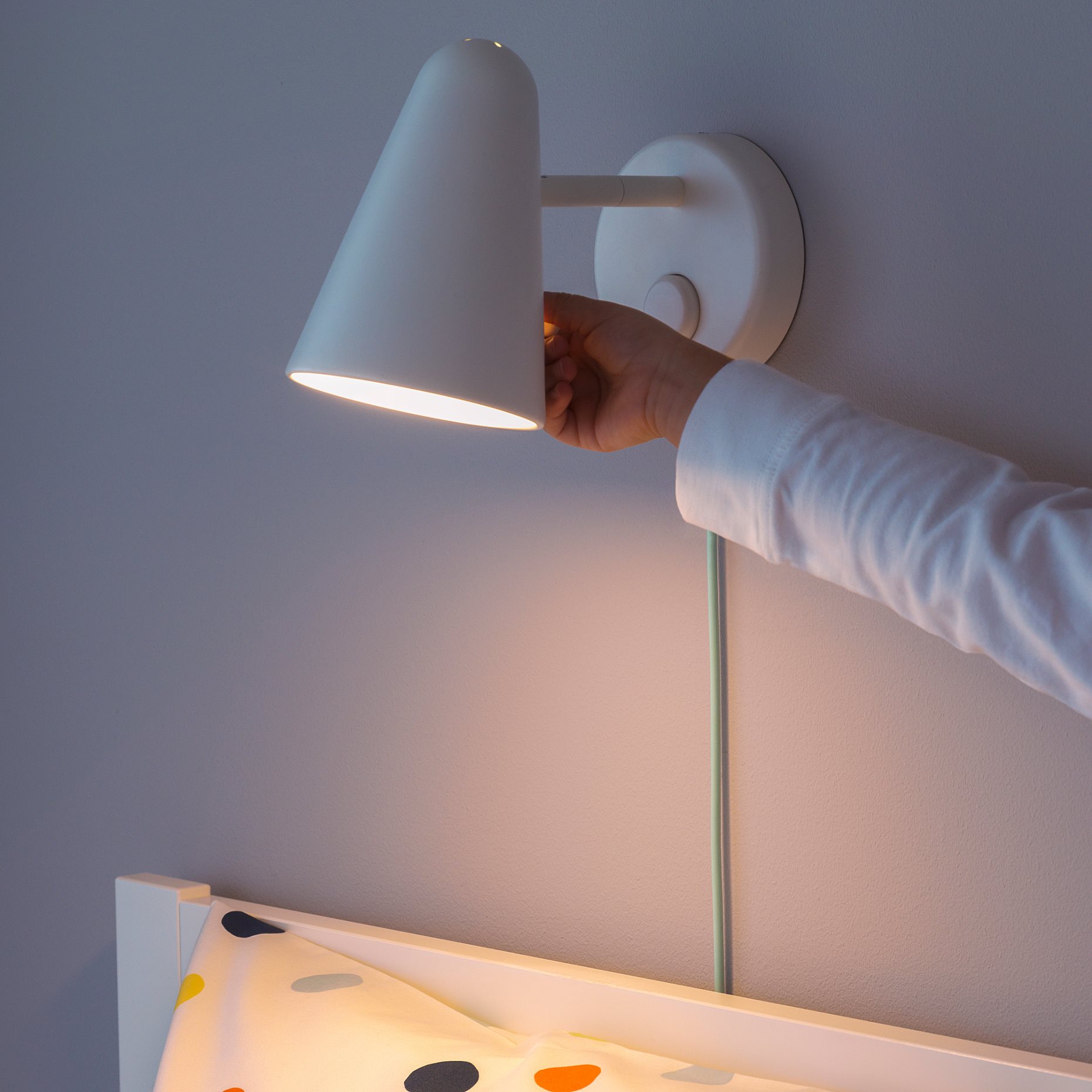 FUBBLA, wall lamp with built-in LED light source, 003.815.99