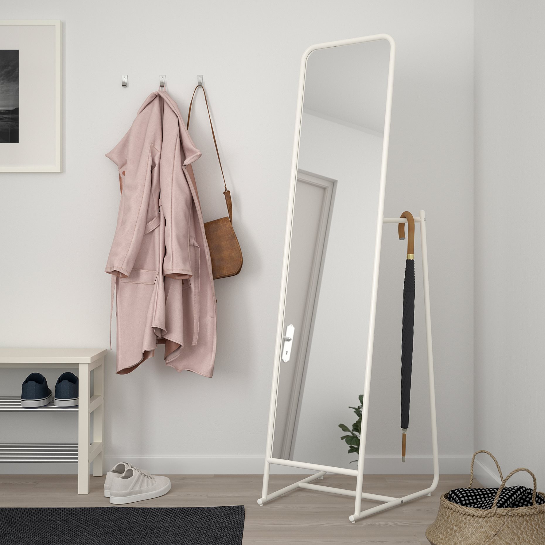 KNAPPER, standing mirror, 48x160 cm, 003.962.42