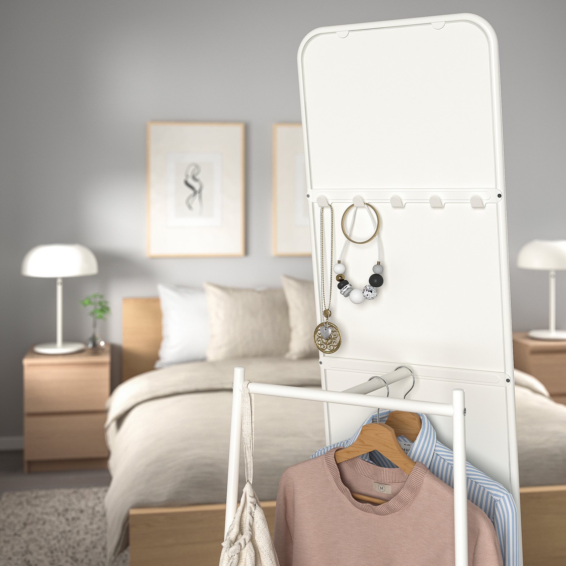 KNAPPER, standing mirror, 48x160 cm, 003.962.42