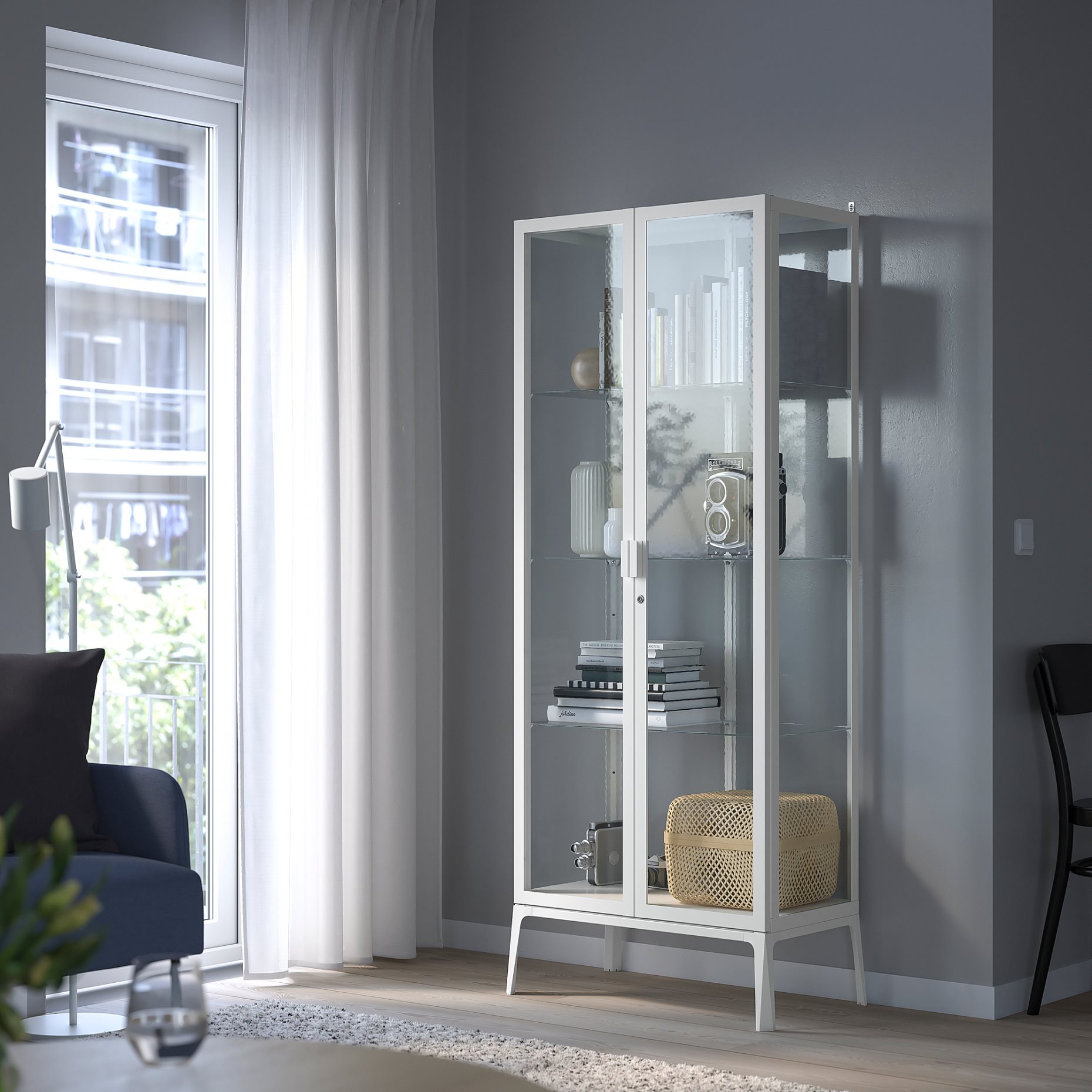 MILSBO, glass-door cabinet, 003.964.16