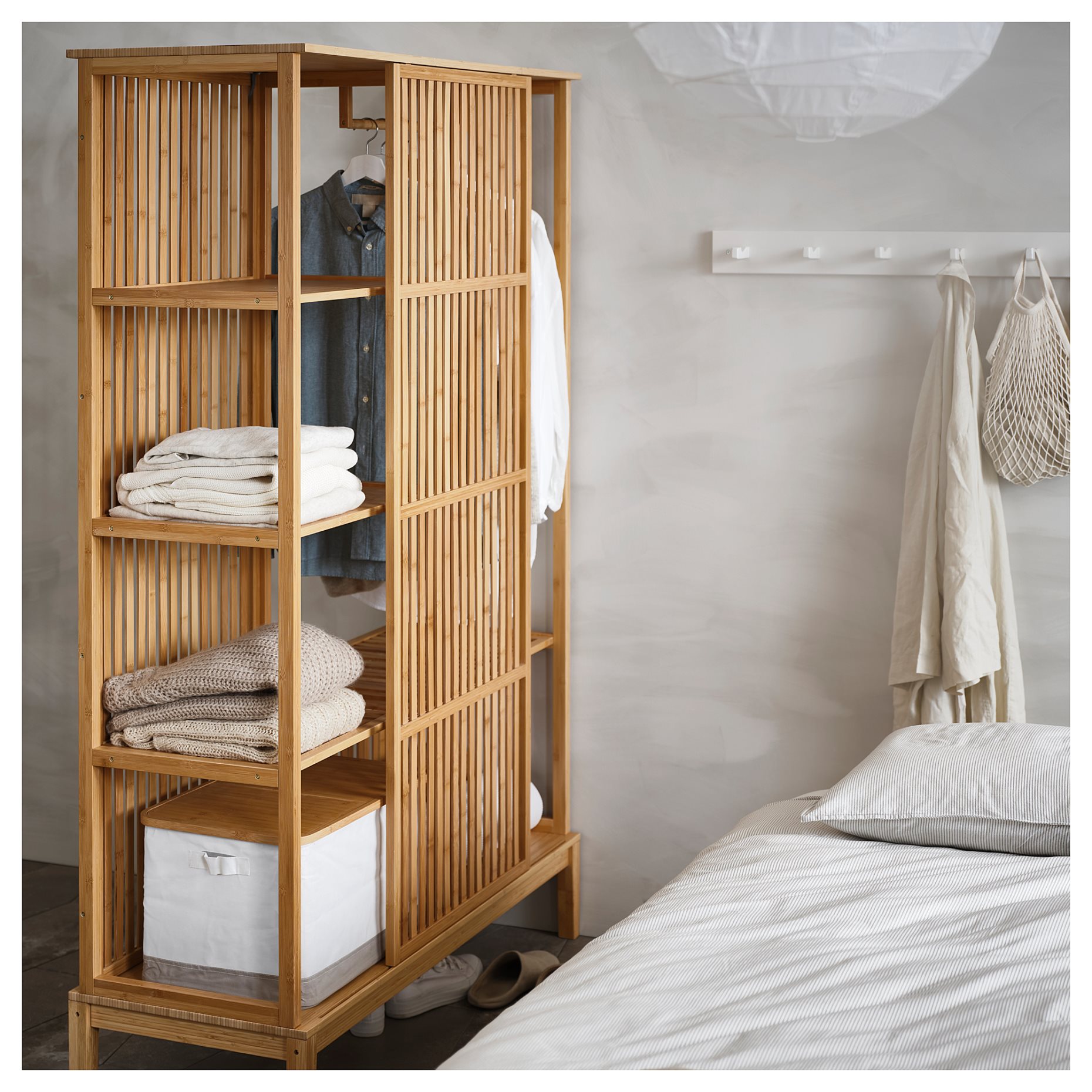 NORDKISA, open wardrobe with sliding door, 004.394.68