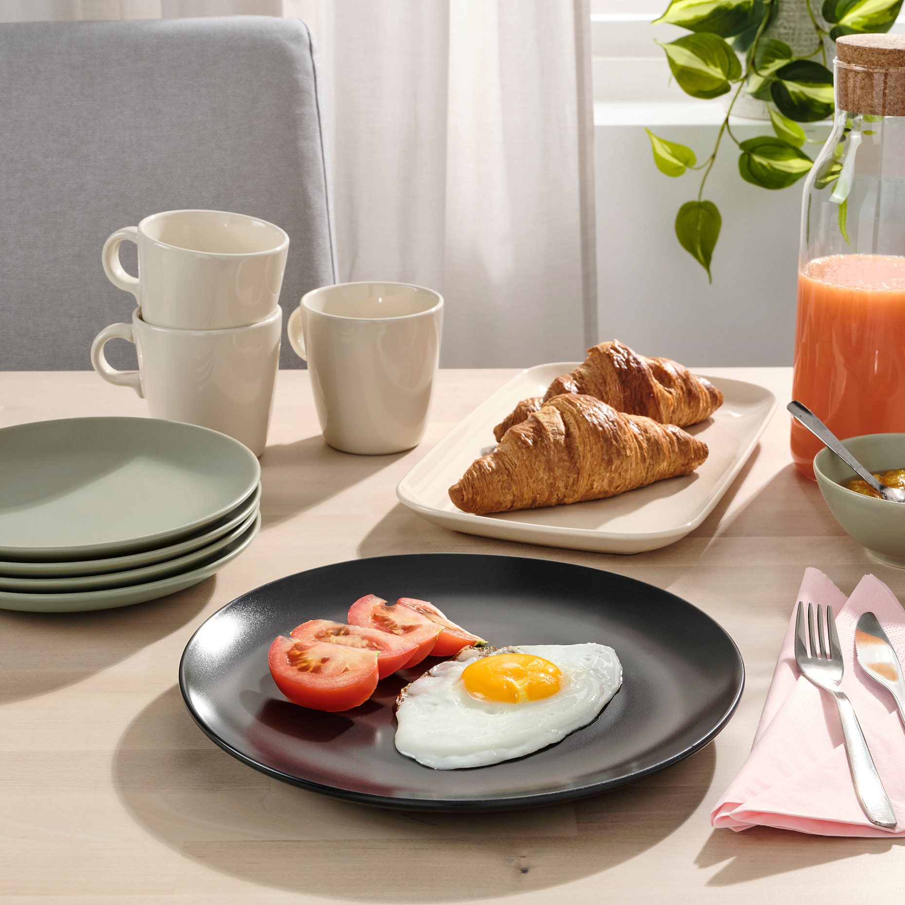FÄRGKLAR, plate/matt, 26 cm, 004.797.13
