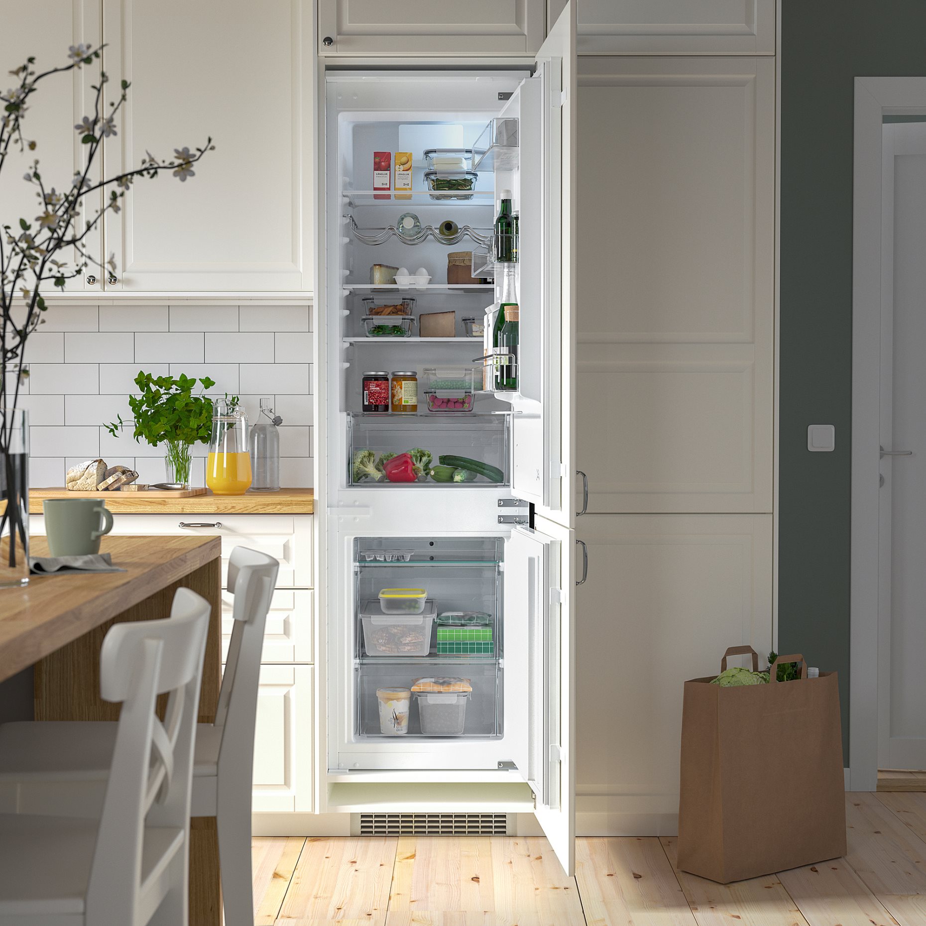 TINAD, ψυγείο/καταψύκτης εντοιχιζόμενος/IKEA 500, 210/79 l, 005.728.72