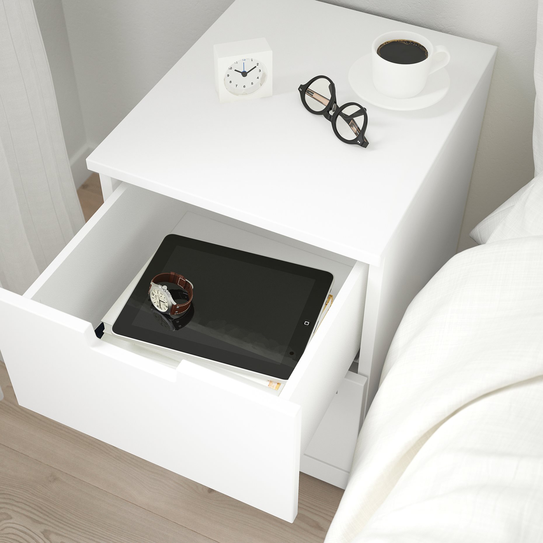 NORDLI, chest of 2 drawers, 40x54 cm, 092.398.27