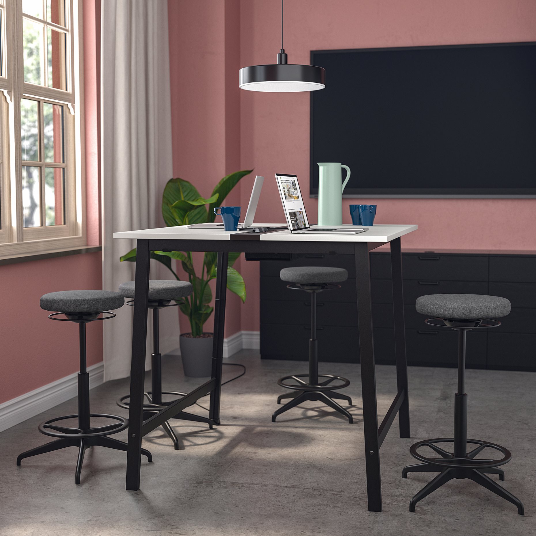 MITTZON, τραπέζι συνεδριάσεων, 140x108x105 cm, 095.334.33