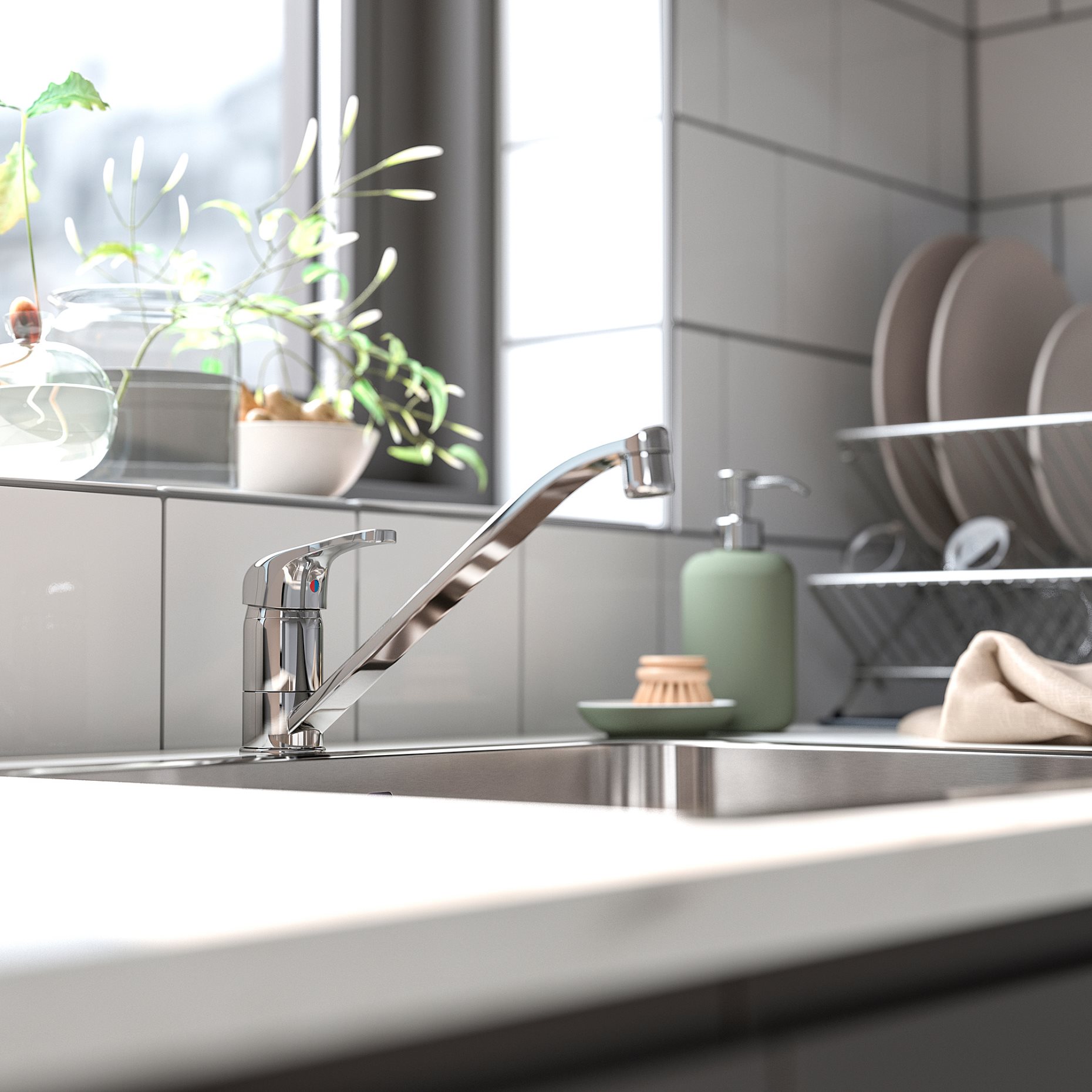 LAGAN, single-lever kitchen mixer tap, 100.850.27