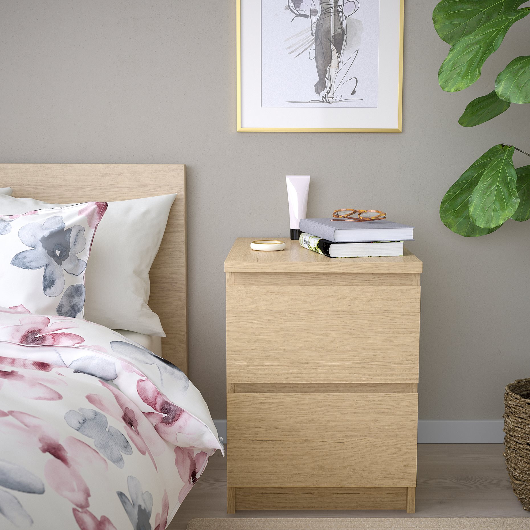 MALM, chest of 2 drawers, 101.786.01