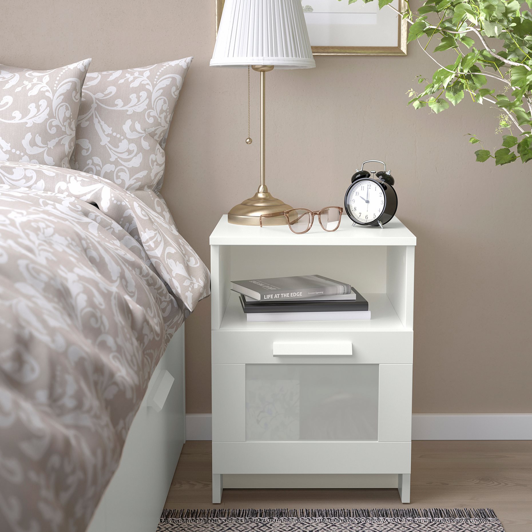 BRIMNES, bedside table, 102.349.42