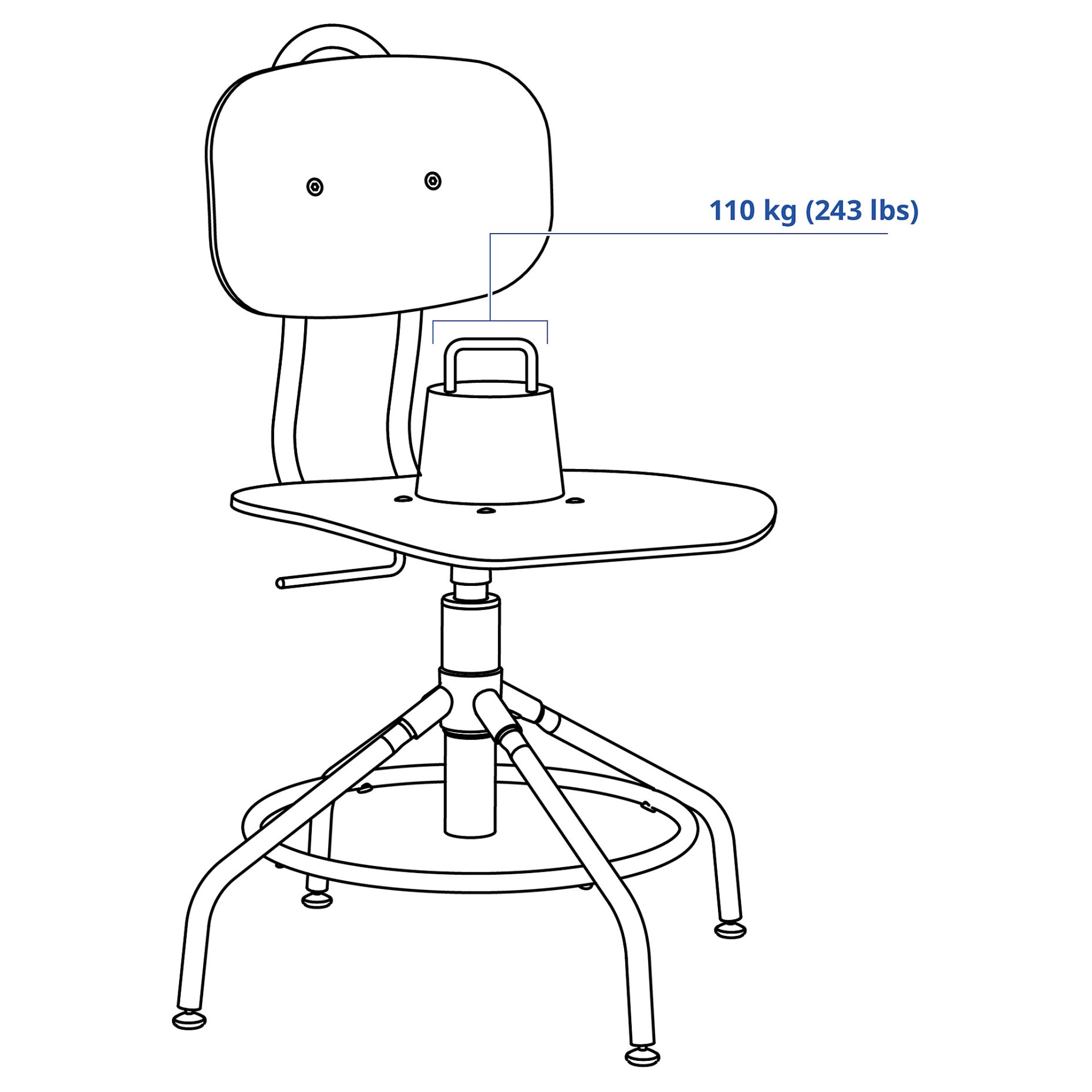 KULLABERG, swivel chair, 103.203.41