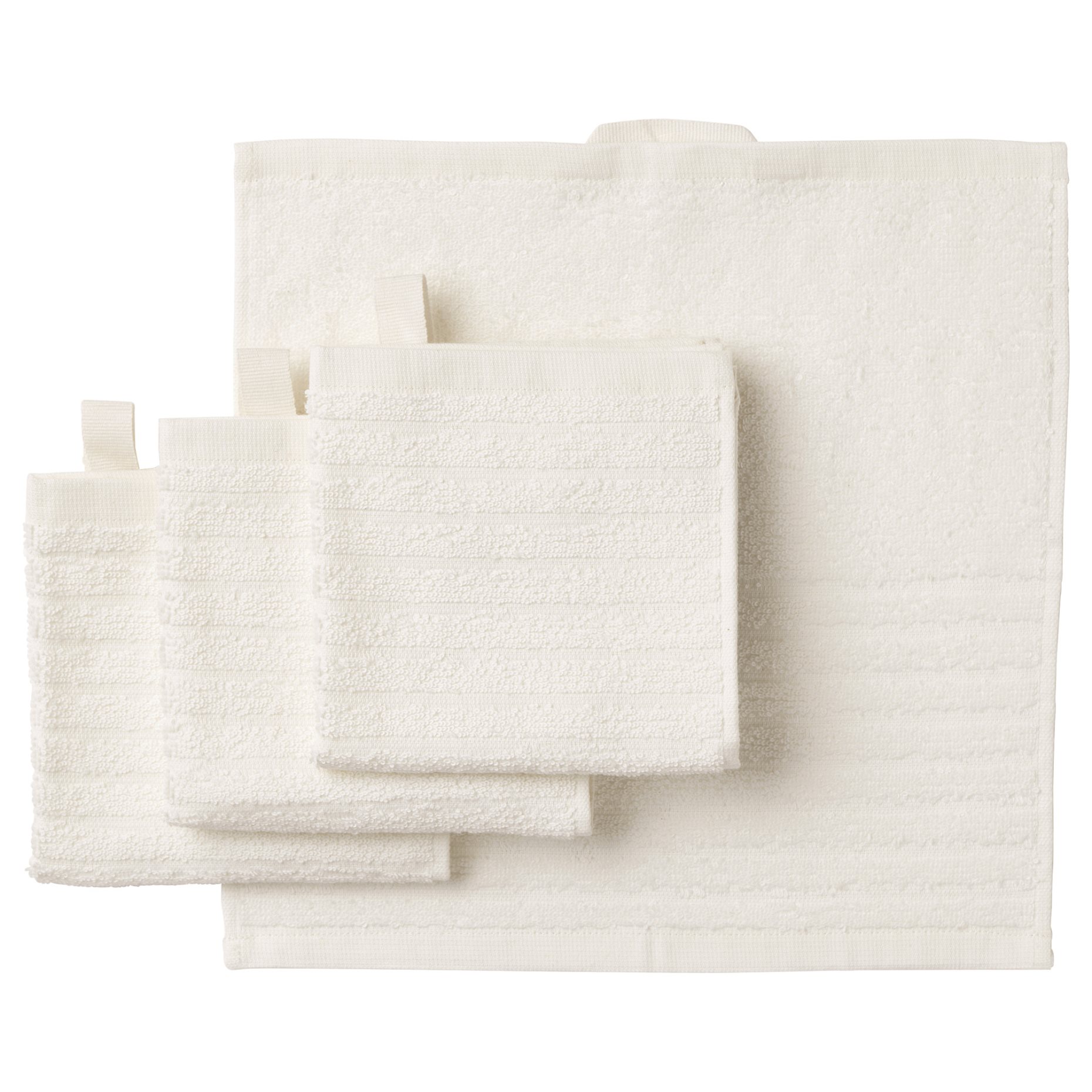 VÅGSJÖN, washcloth, 4 pack, 103.509.98