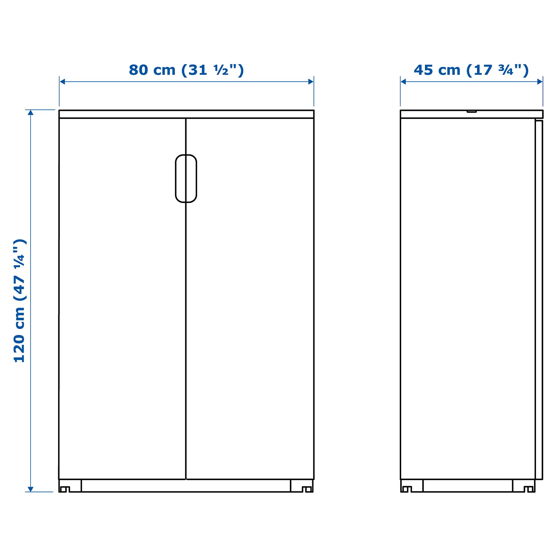 GALANT, cabinet with doors, 103.651.41