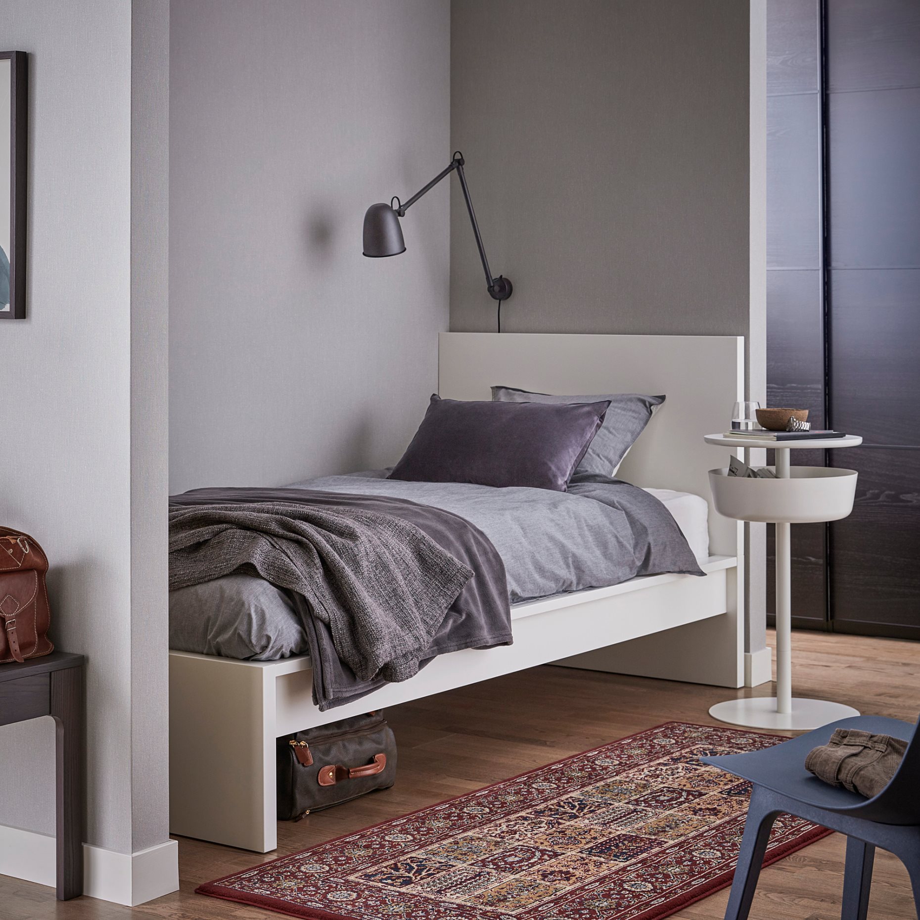 MALM, bed frame/high, 90X200 cm, 190.095.62