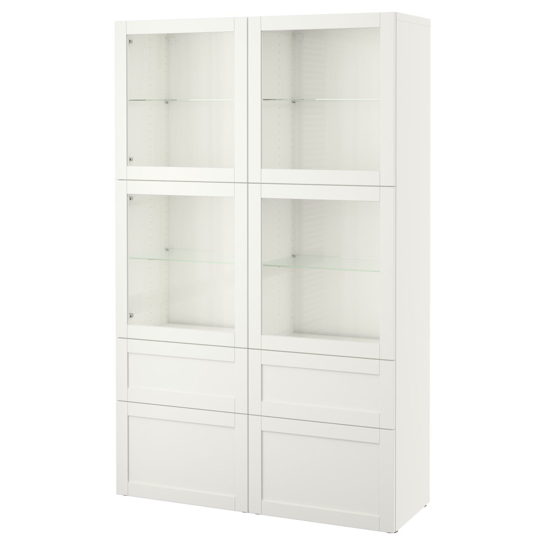 BESTÅ, storage combination with glass doors, 120x40x192 cm, 191.960.02