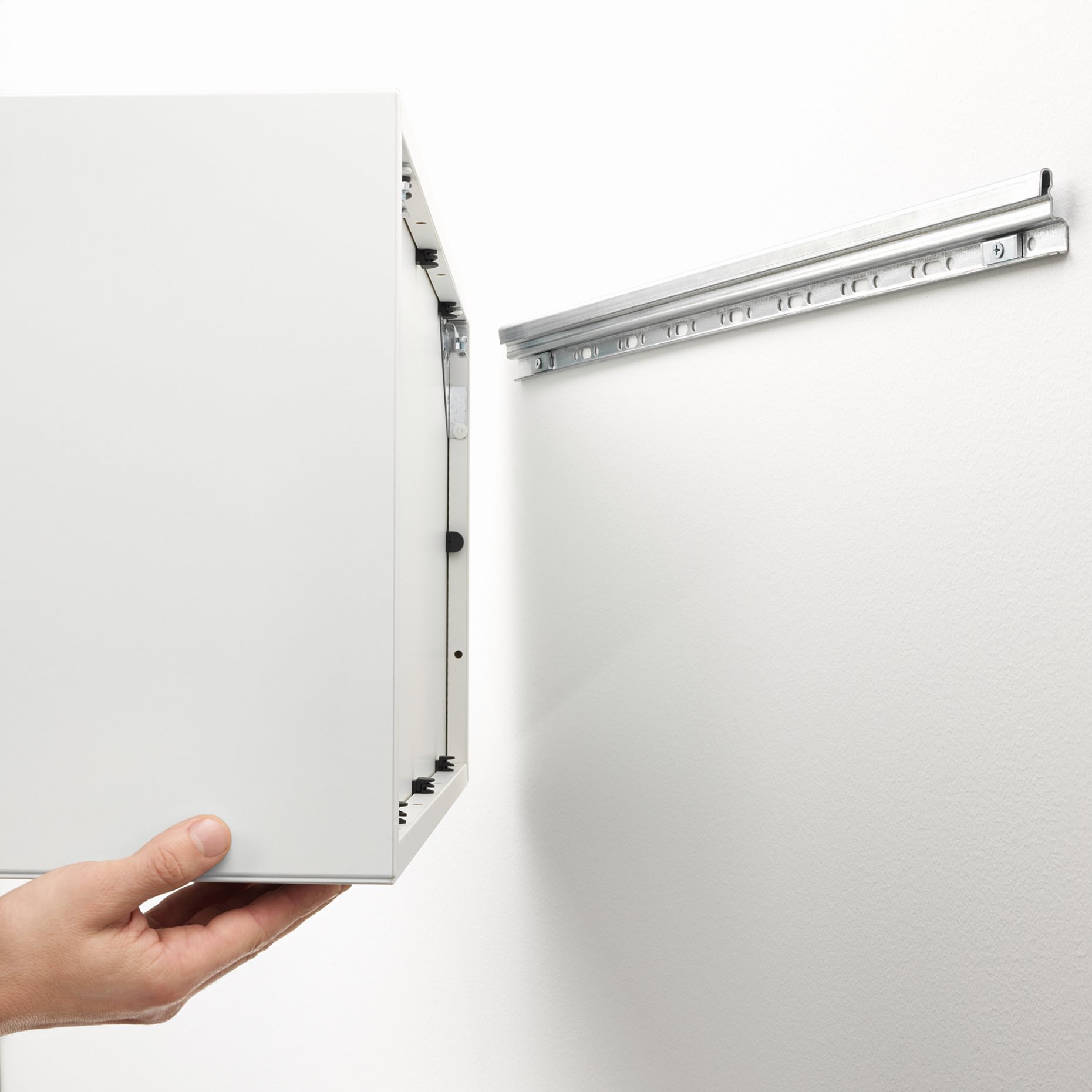 EKET, wall-mounted shelving unit with 4 compartments, 192.858.33