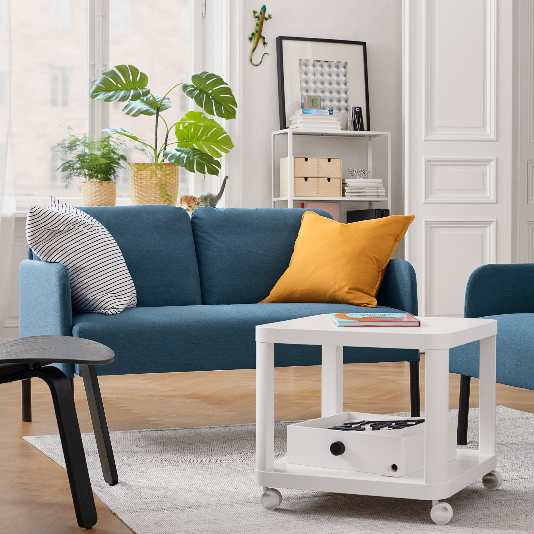 TINGBY, side table on castors, 50x50 cm, 202.959.30