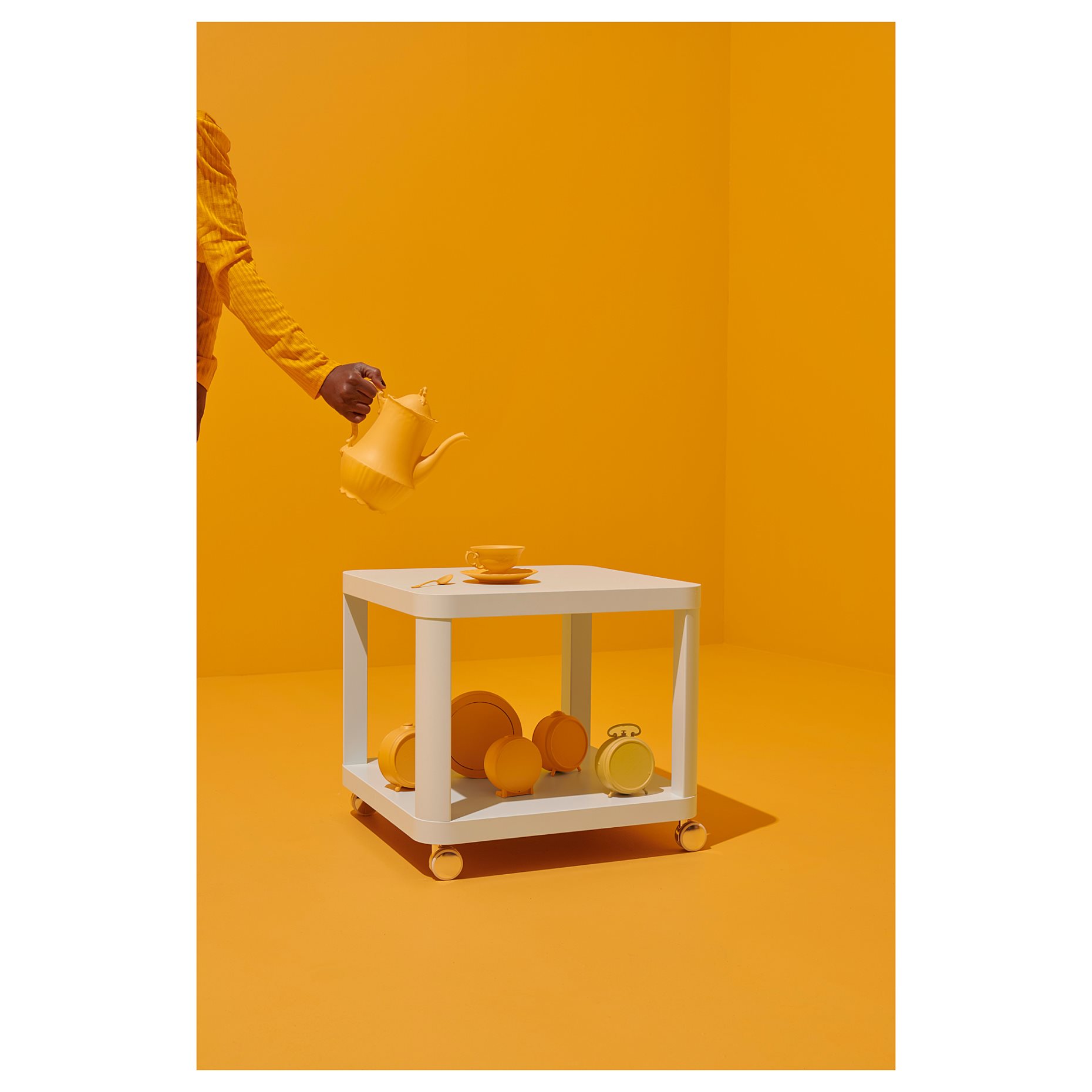 TINGBY, side table on castors, 50x50 cm, 202.959.30