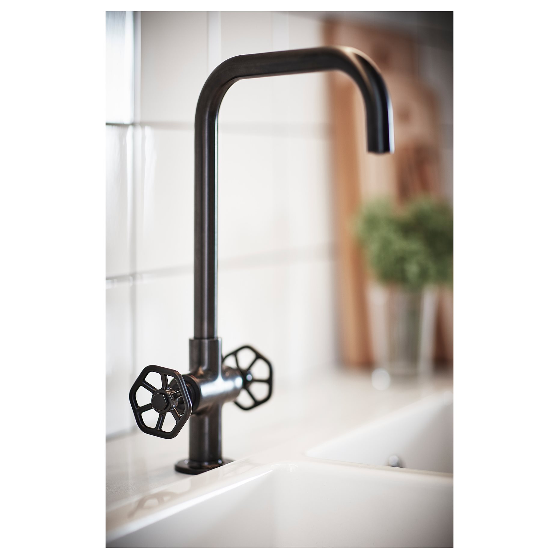 GAMLESJÖN, dual-control kitchen mixer tap, 203.416.73