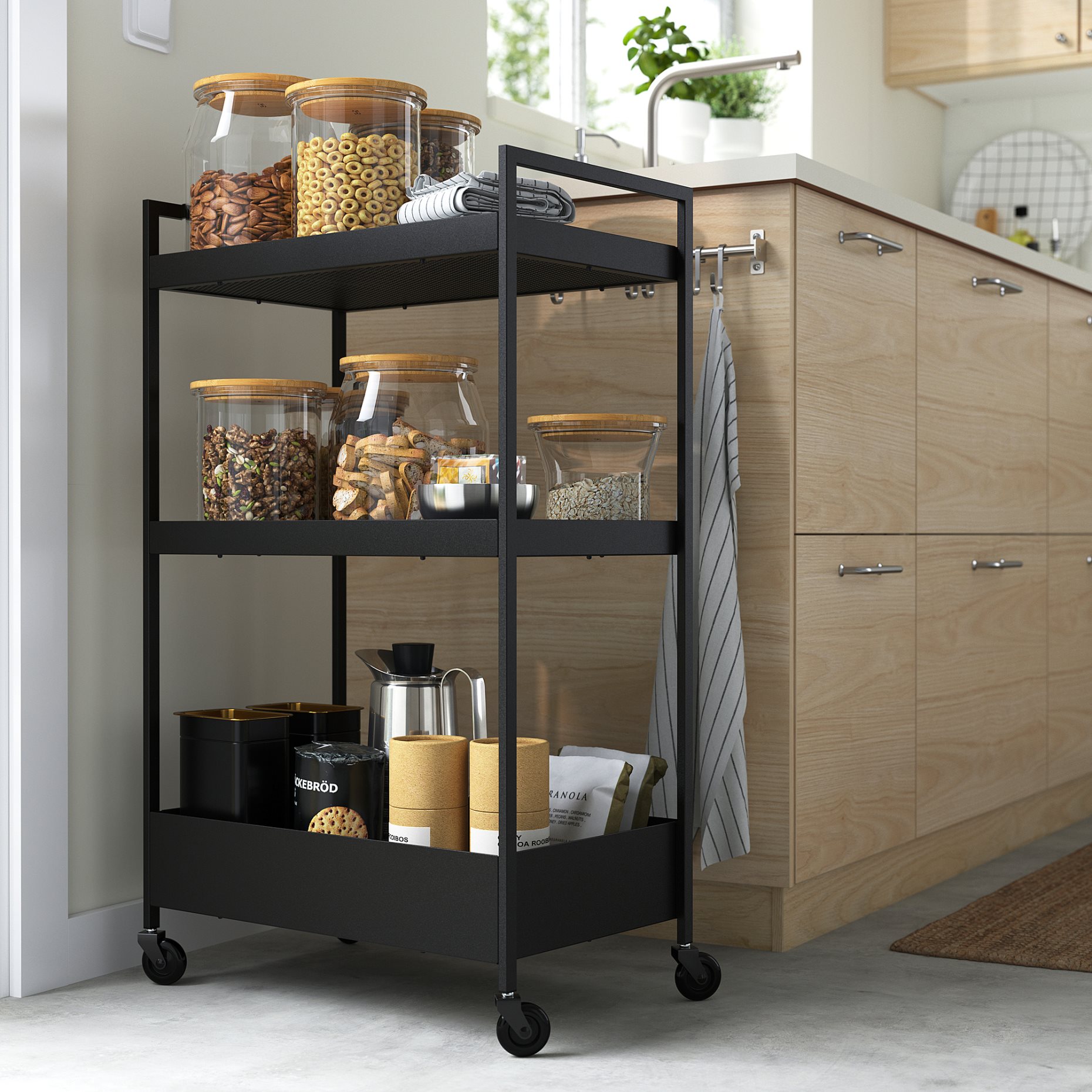 NISSAFORS, trolley, 50.5x30x83 cm, 203.997.77