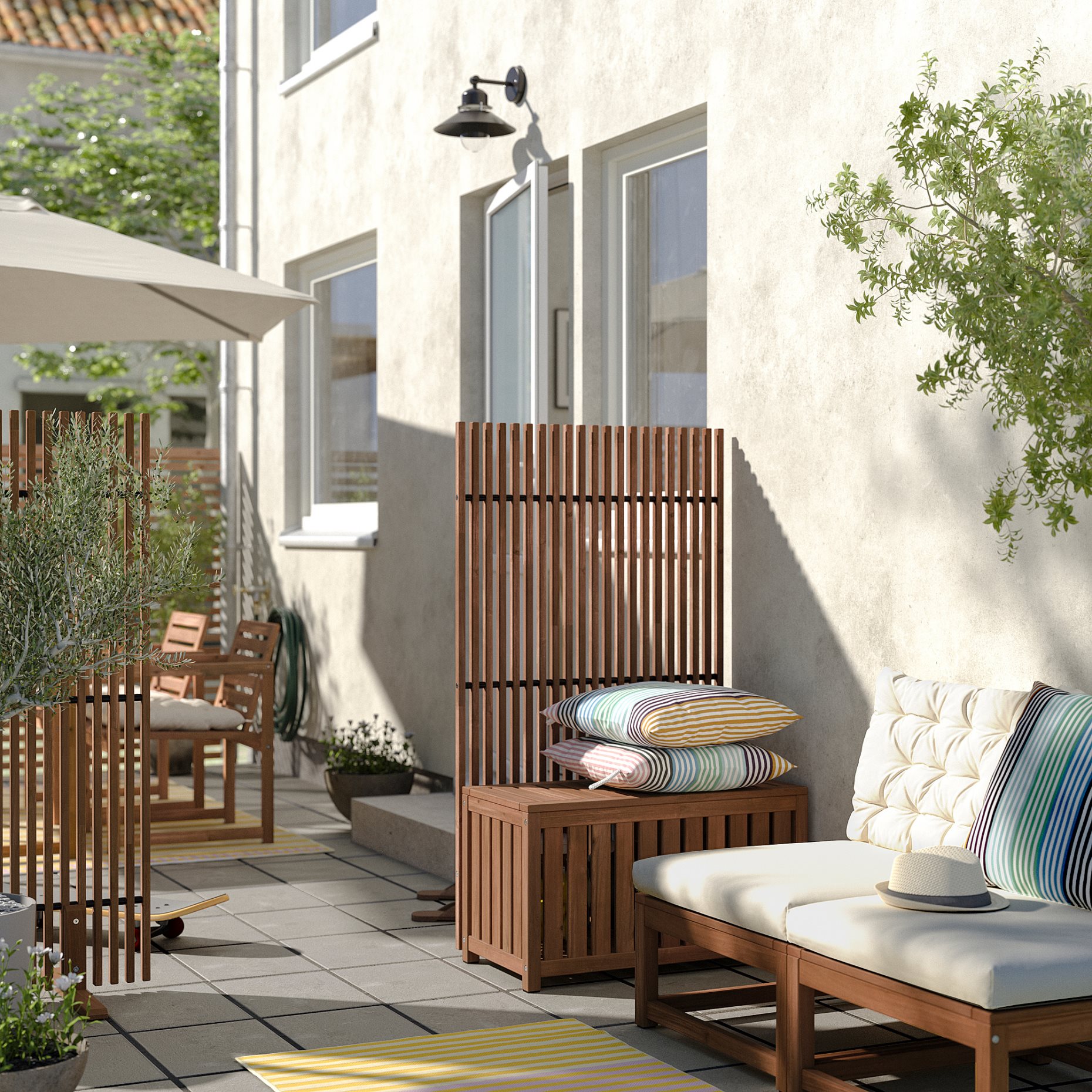 NÄMMARÖ, privacy screen/in/outdoor, 140x80x50 cm, 205.327.43