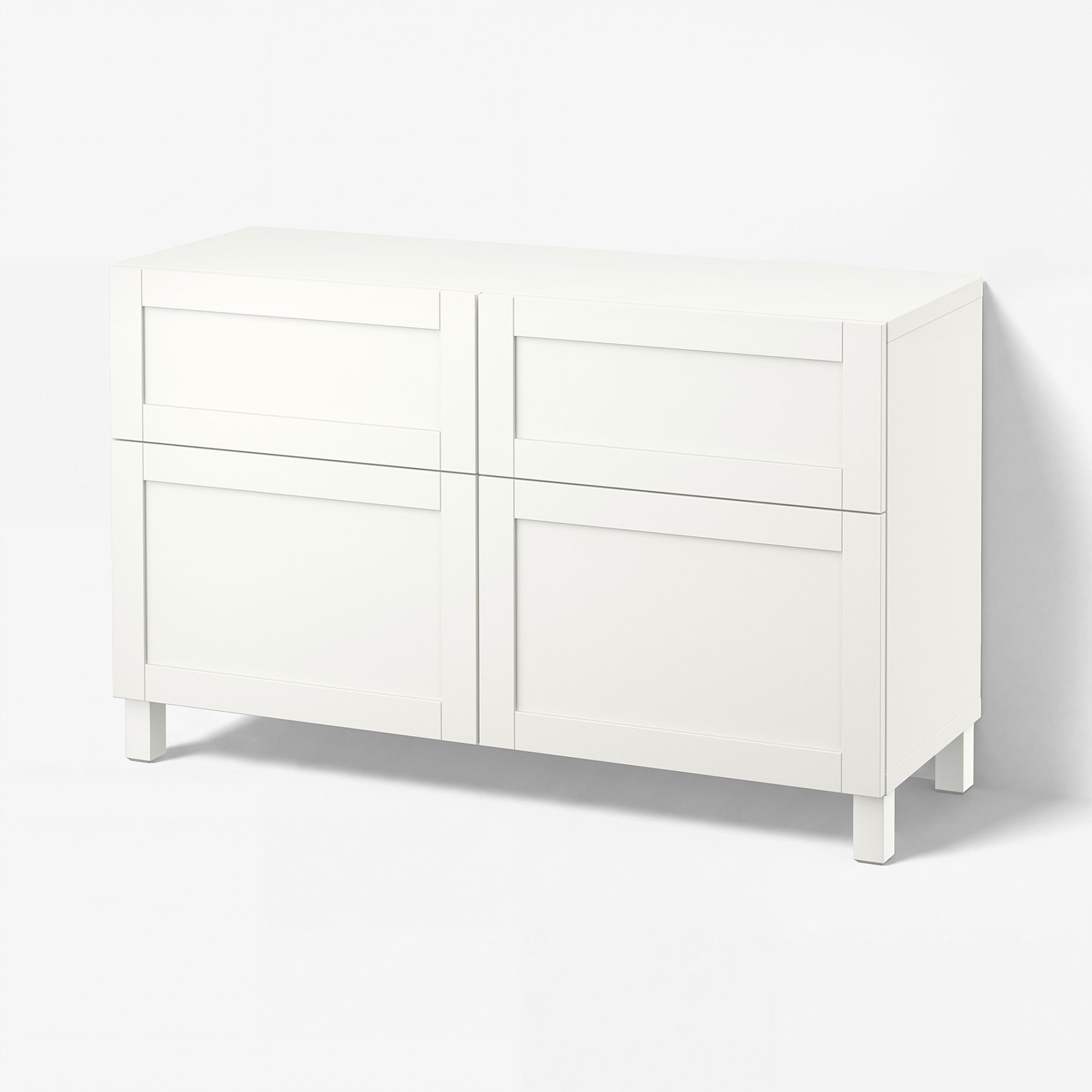 BESTÅ, storage combination with doors/drawers push-open, 120x42x74 cm, 294.126.04