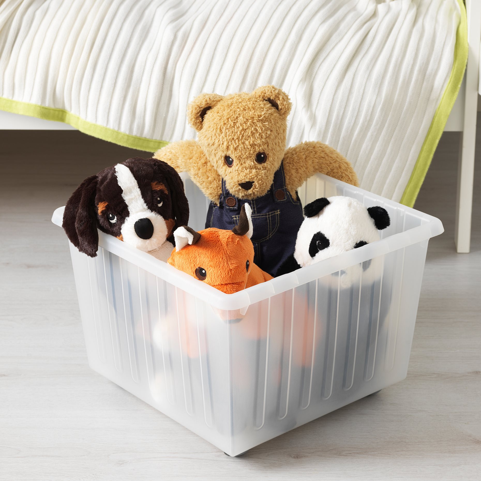 VESSLA, storage crate with castors, 300.648.49