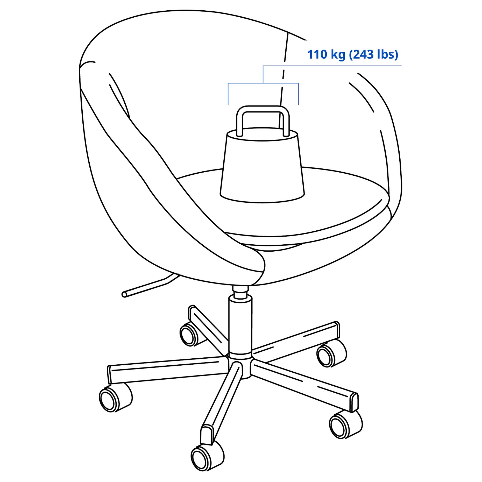 SKRUVSTA, swivel chair, 302.800.04