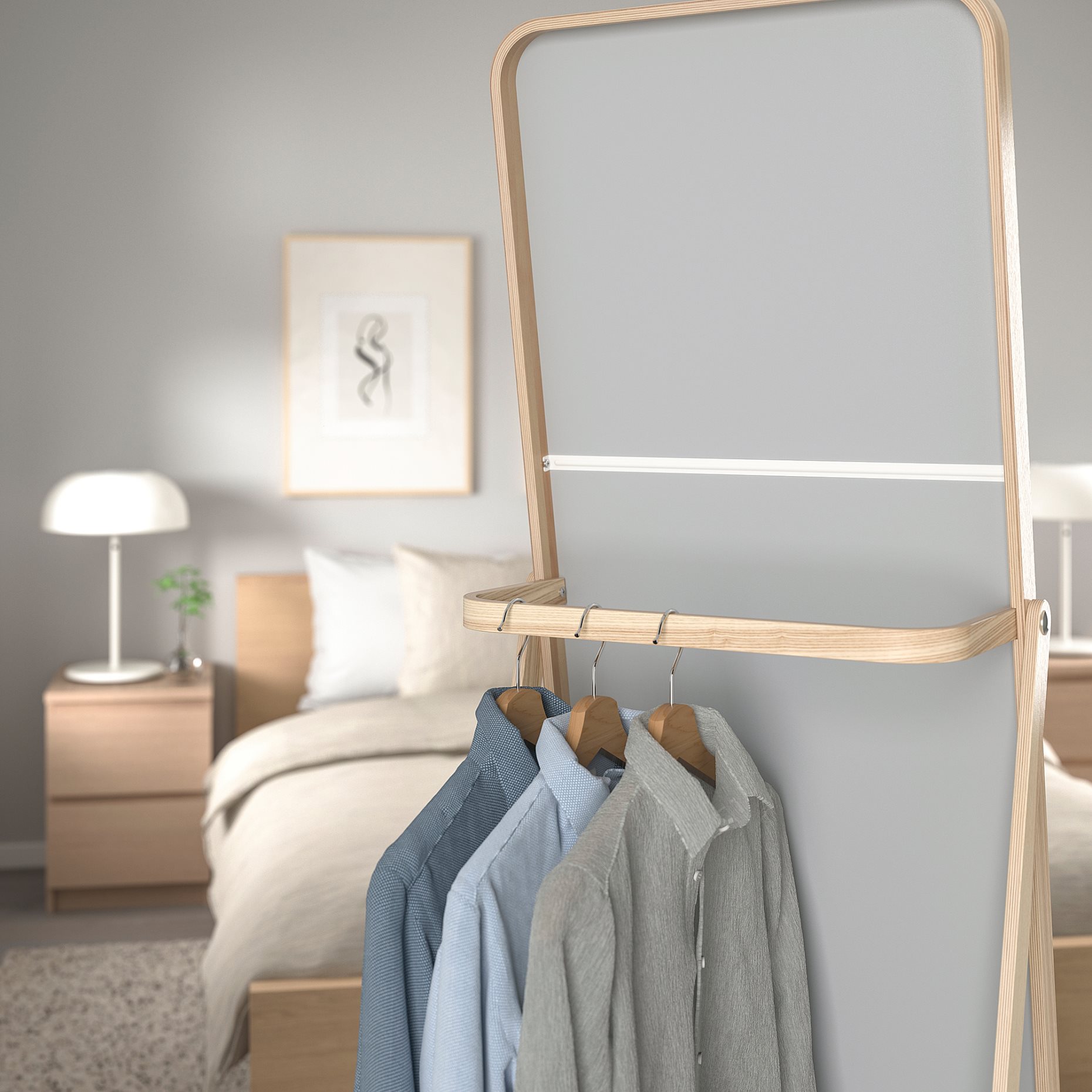 IKORNNES, standing mirror, 52x167 cm, 302.983.96