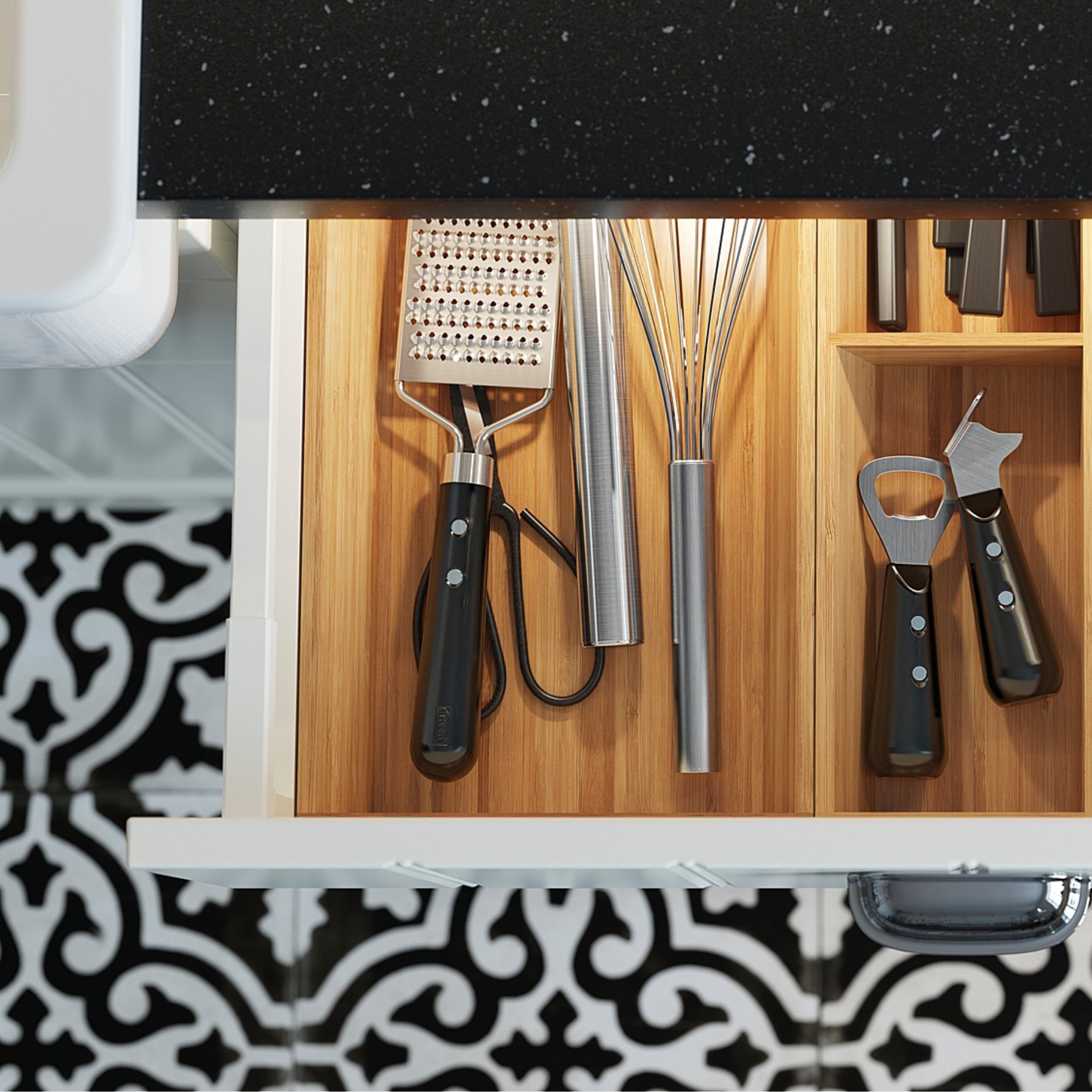 MITTLED, LED ktchn drawer lighting with sensor dimmable, 36 cm, 304.635.17