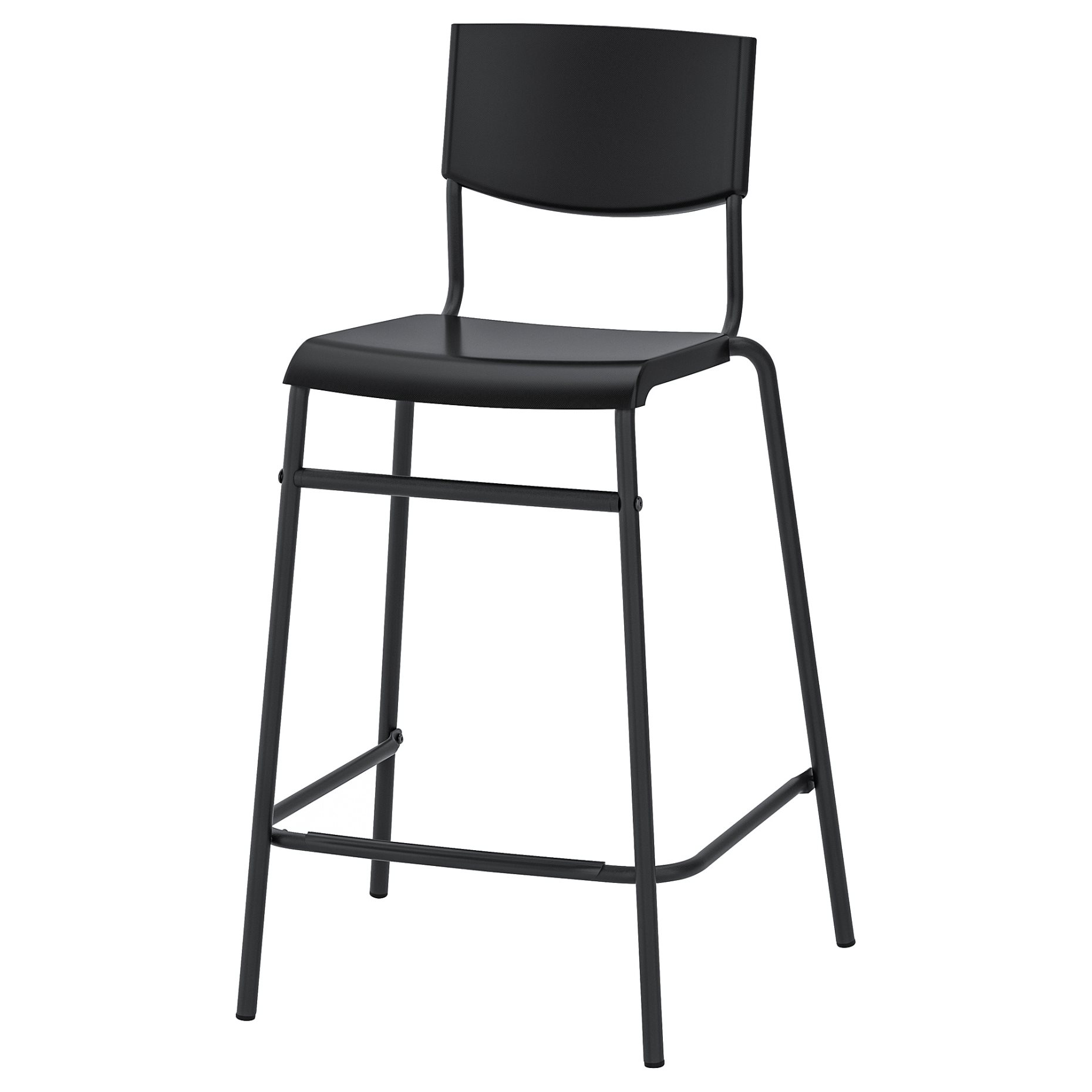 STIG, σκαμπό μπαρ με πλάτη, 63 cm, 304.984.18