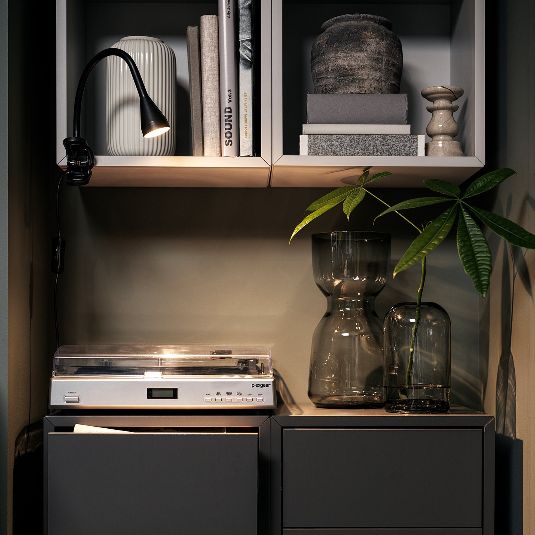 EKET, wall cabinet with 2 drawers, 393.293.84