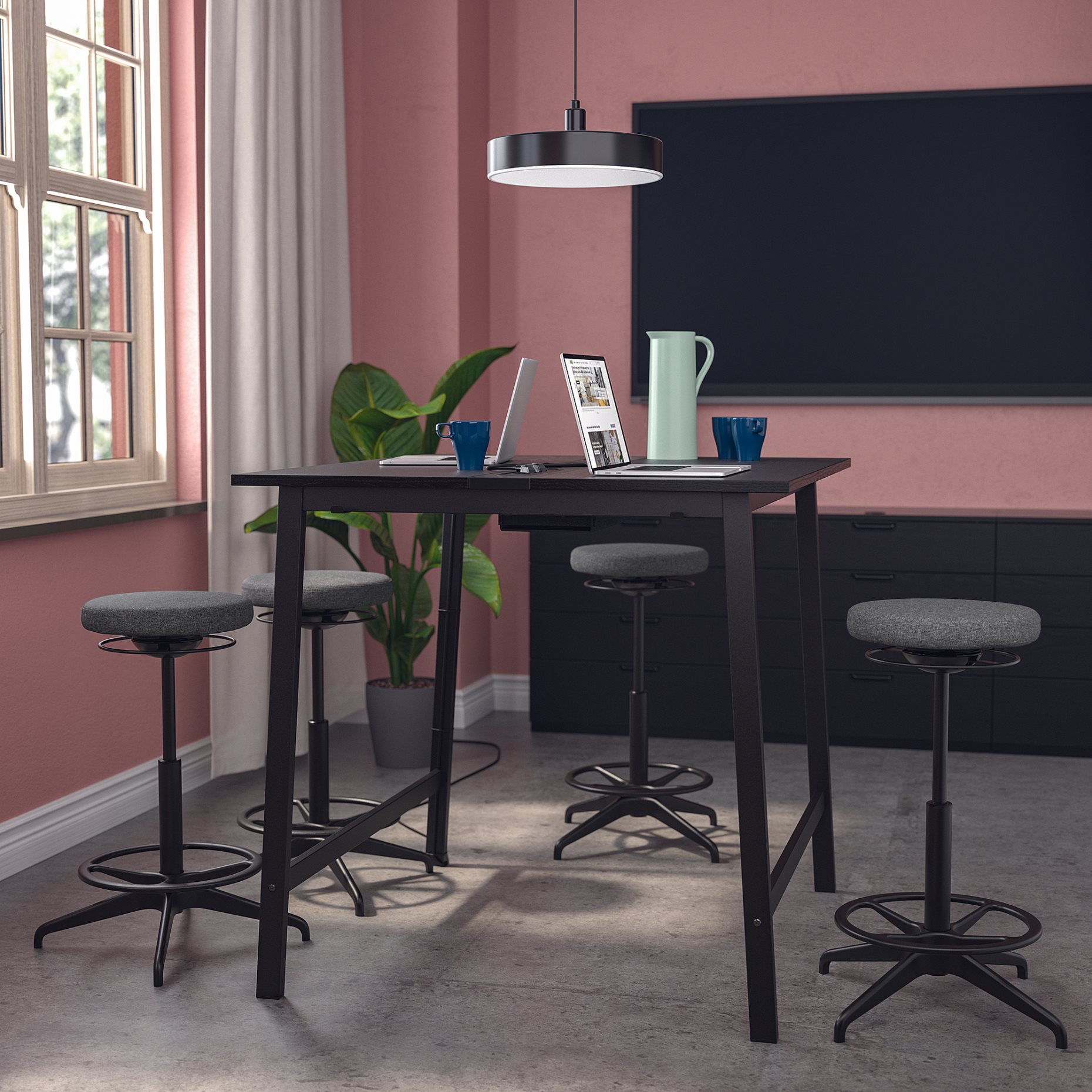 MITTZON, conference table, 140x108x105 cm, 395.334.55