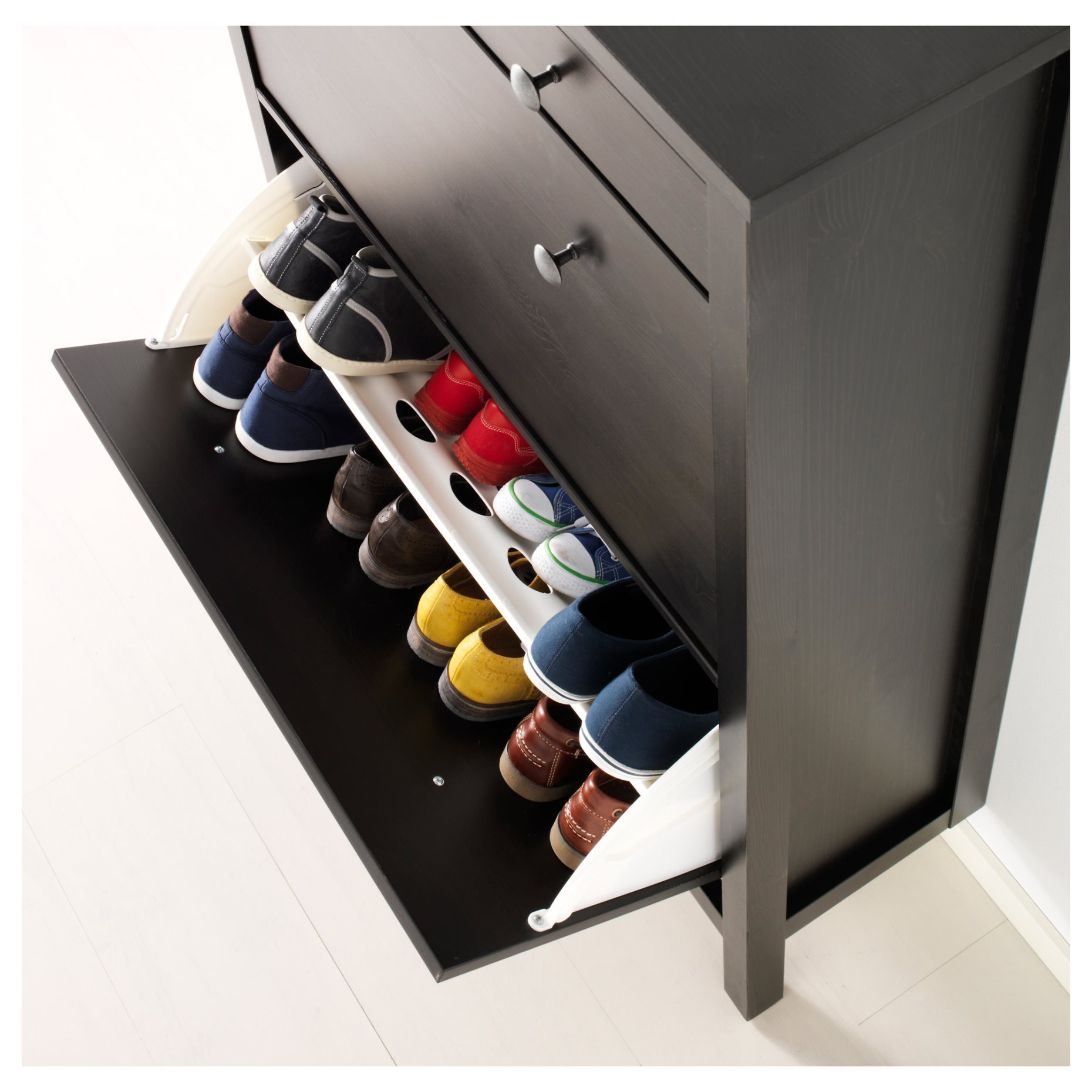 HEMNES, shoe cabinet with 2 compartments, 402.169.08