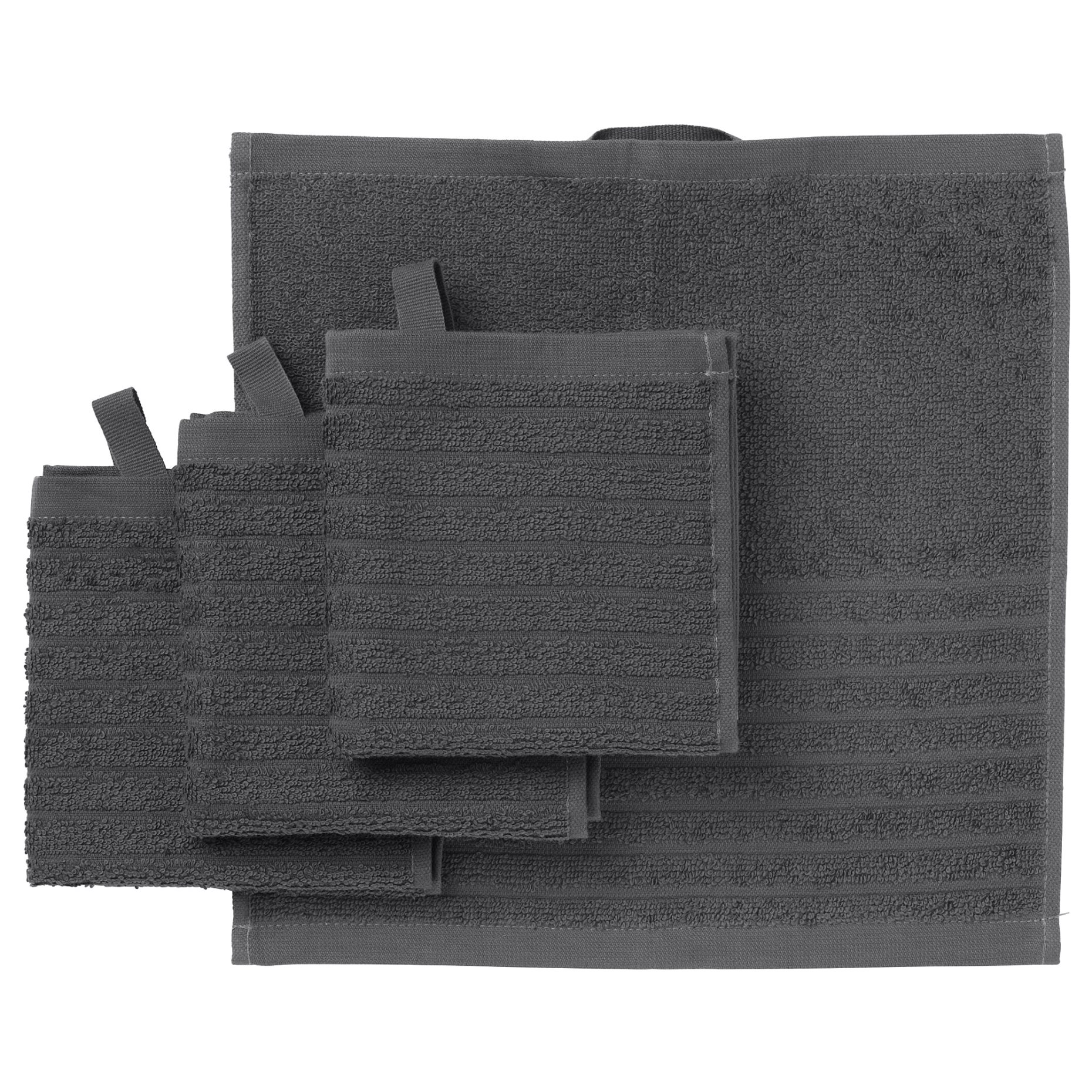 VÅGSJÖN, washcloth, 4 pack, 403.536.22