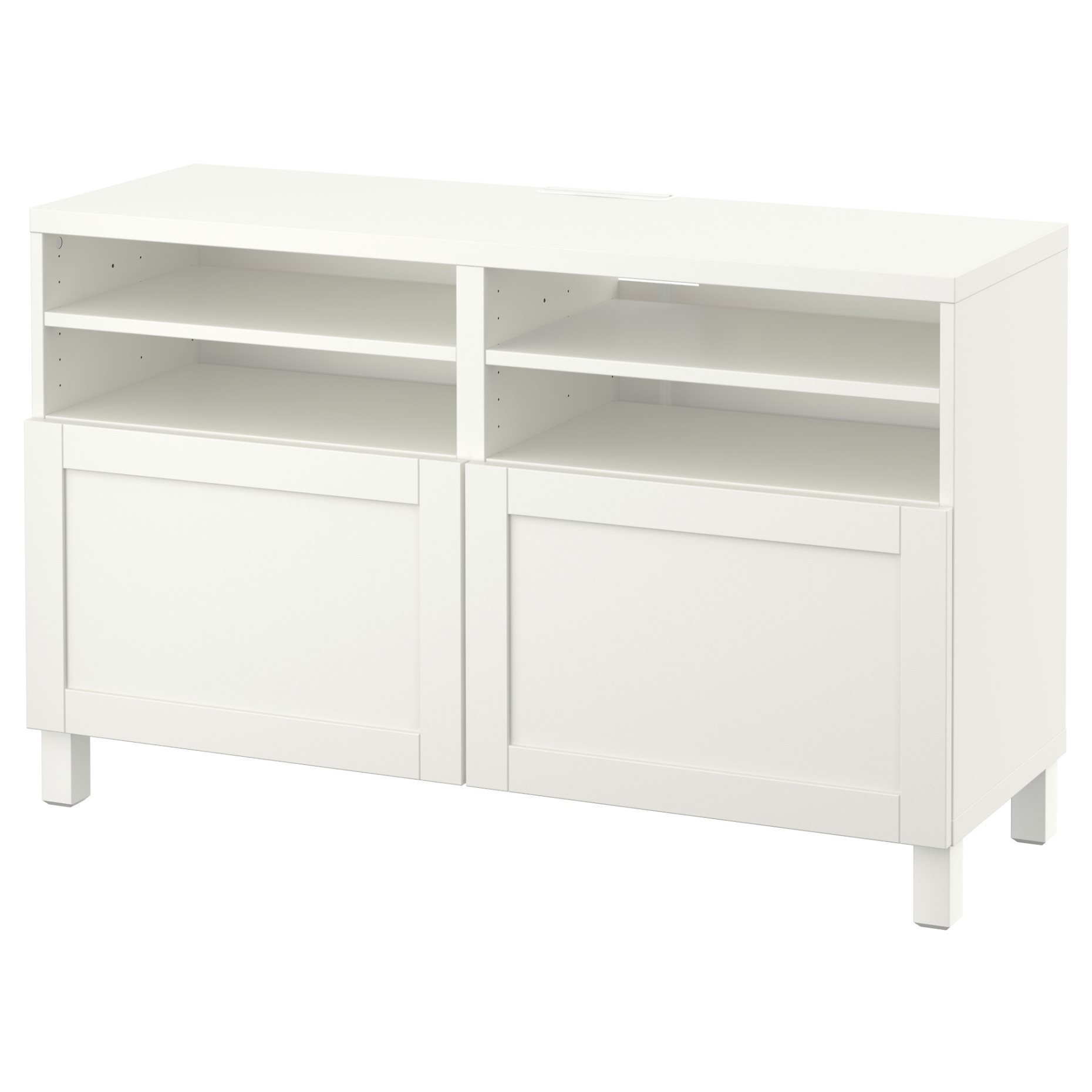 BESTÅ, TV bench with doors, 120x42x74 cm, 490.683.24