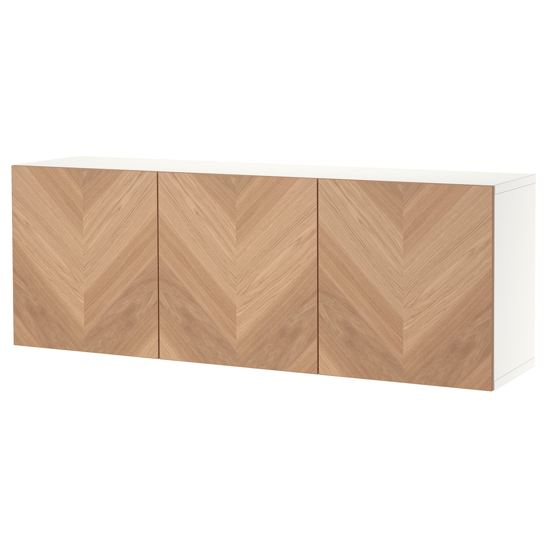 BESTÅ, wall-mounted cabinet combination, 180x42x64 cm, 494.178.65