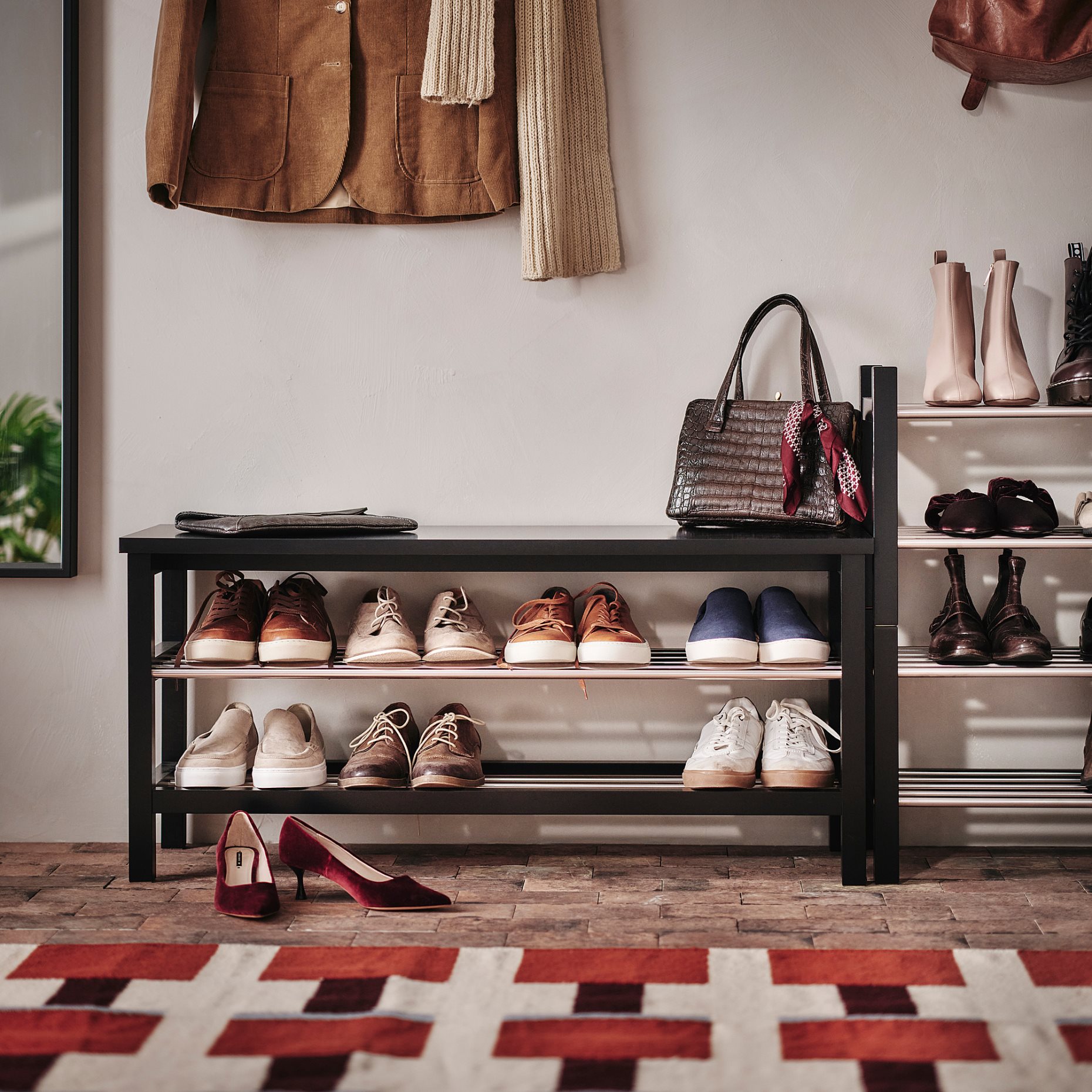 TJUSIG, bench with shoe storage, 501.527.03