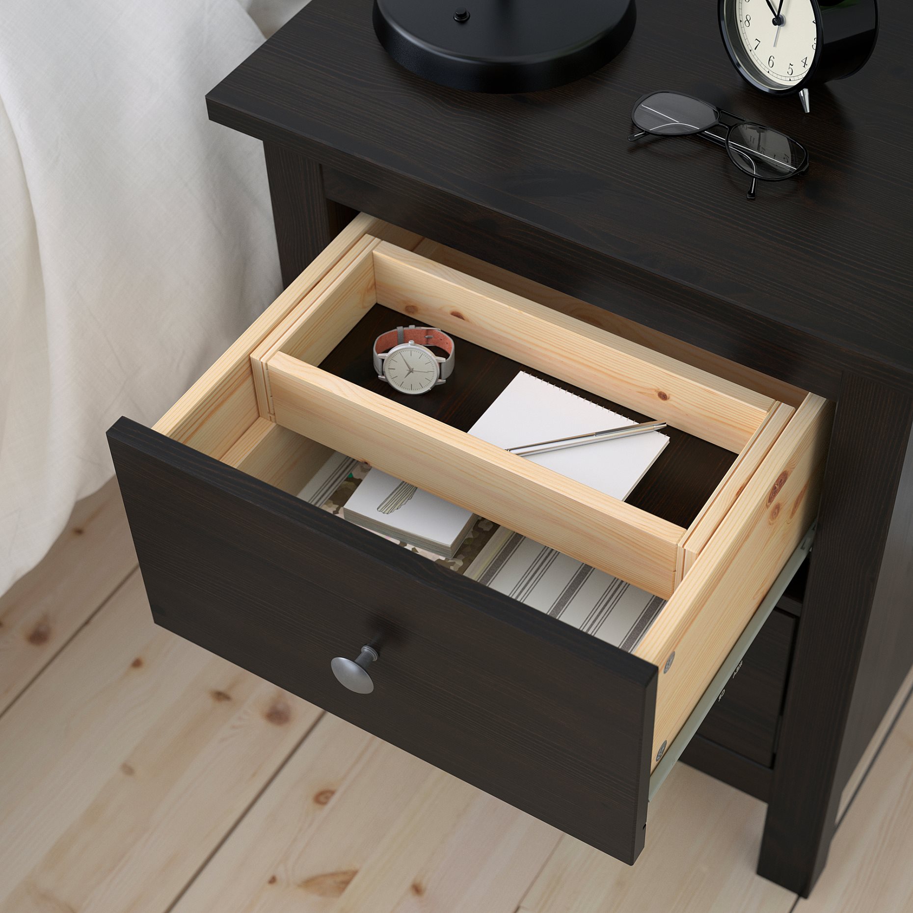 HEMNES, Συρταριέρα με 2 συρτάρια, 502.426.19