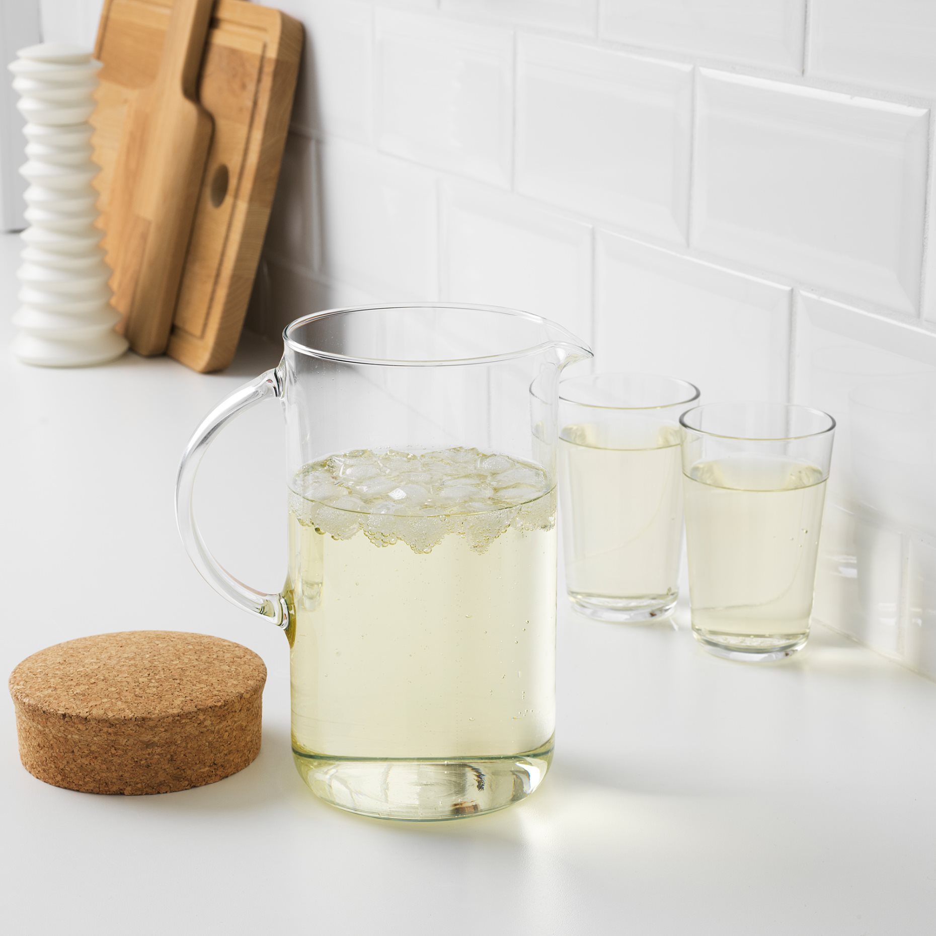 IKEA 365+, κανάτα με καπάκι διαφανές γυαλί, 502.797.21