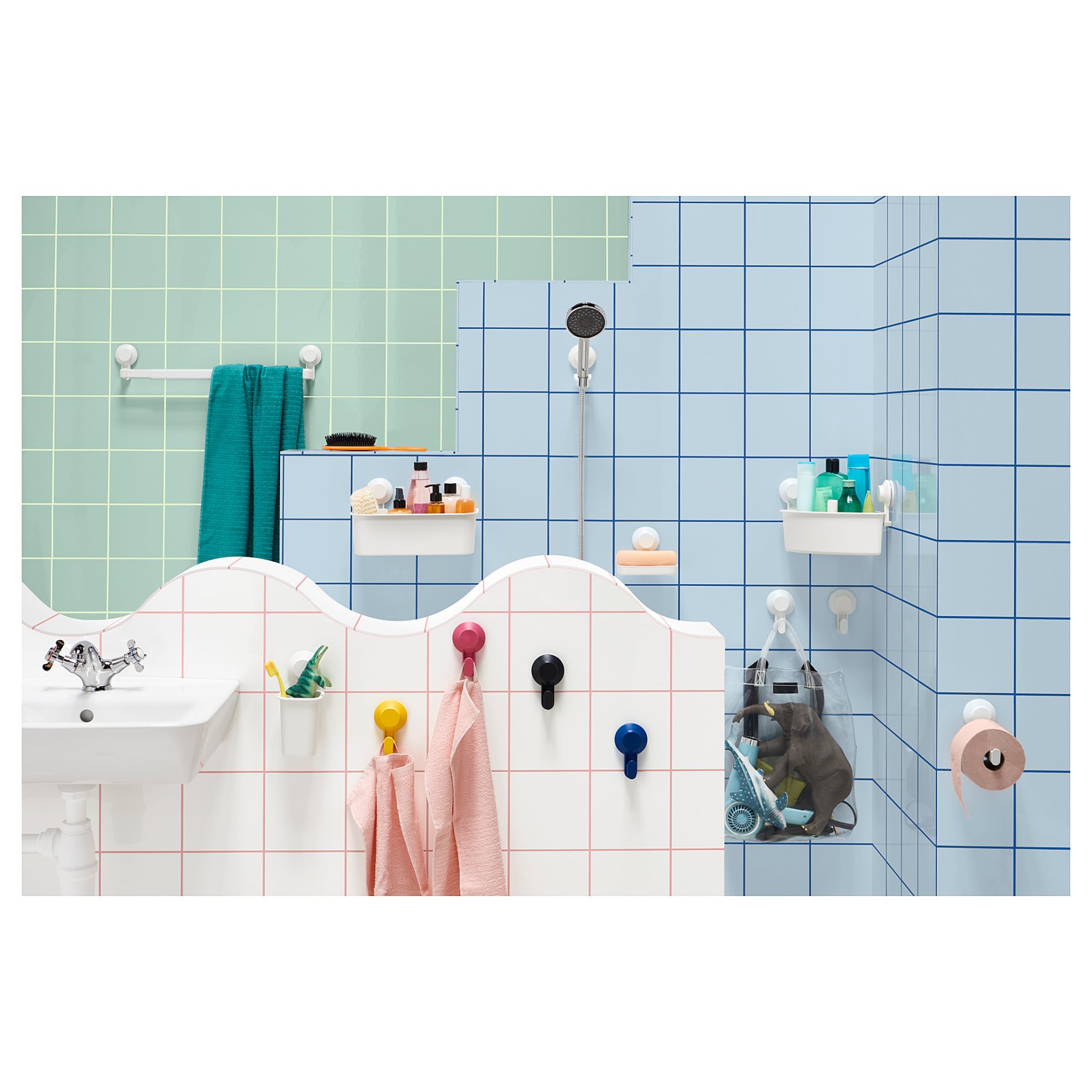 TISKEN, hand shower park bracket with suction cup, 504.003.07