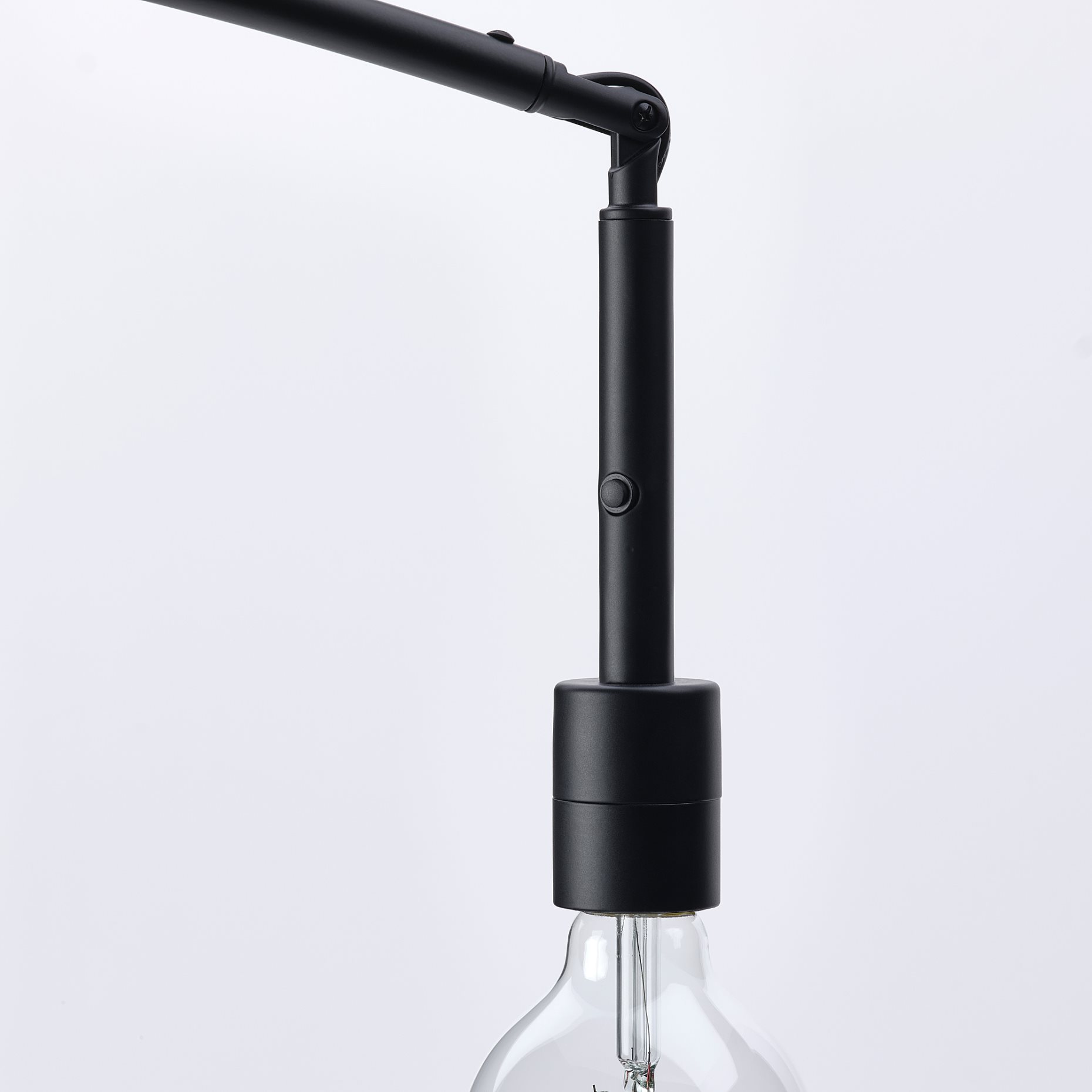 SKAFTET, floor lamp base, arched, 504.053.95