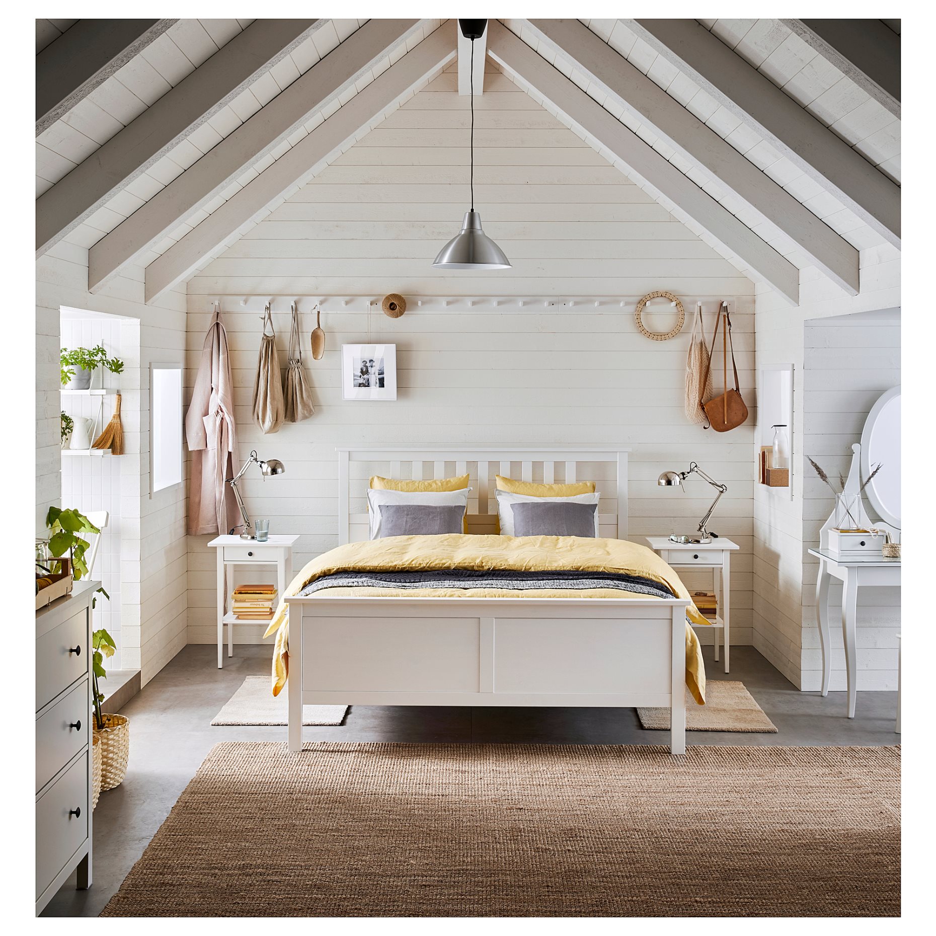 HEMNES, bed frame, 160X200 cm, 590.197.95