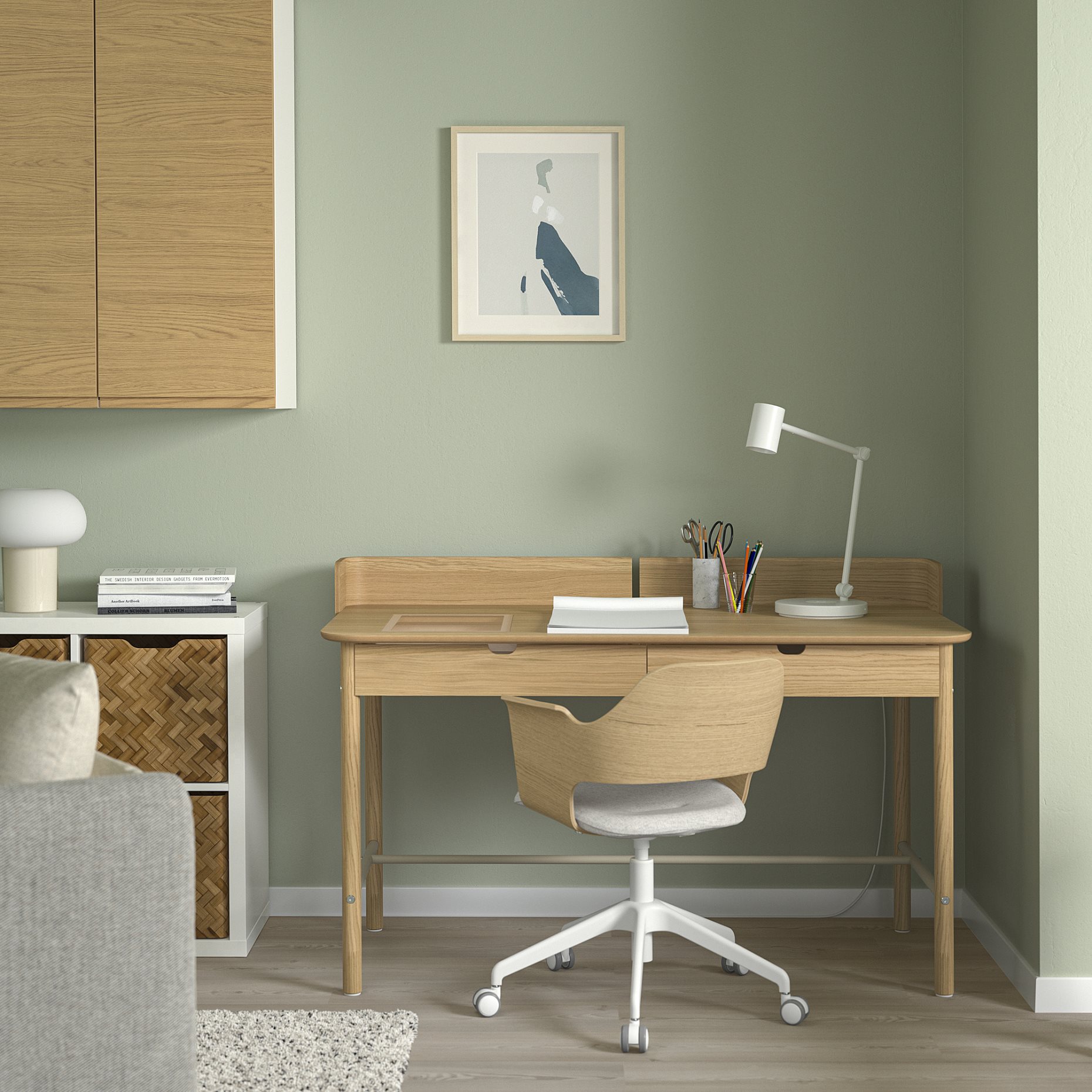 RIDSPÖ/FJÄLLBERGET, desk and chair, 595.027.83