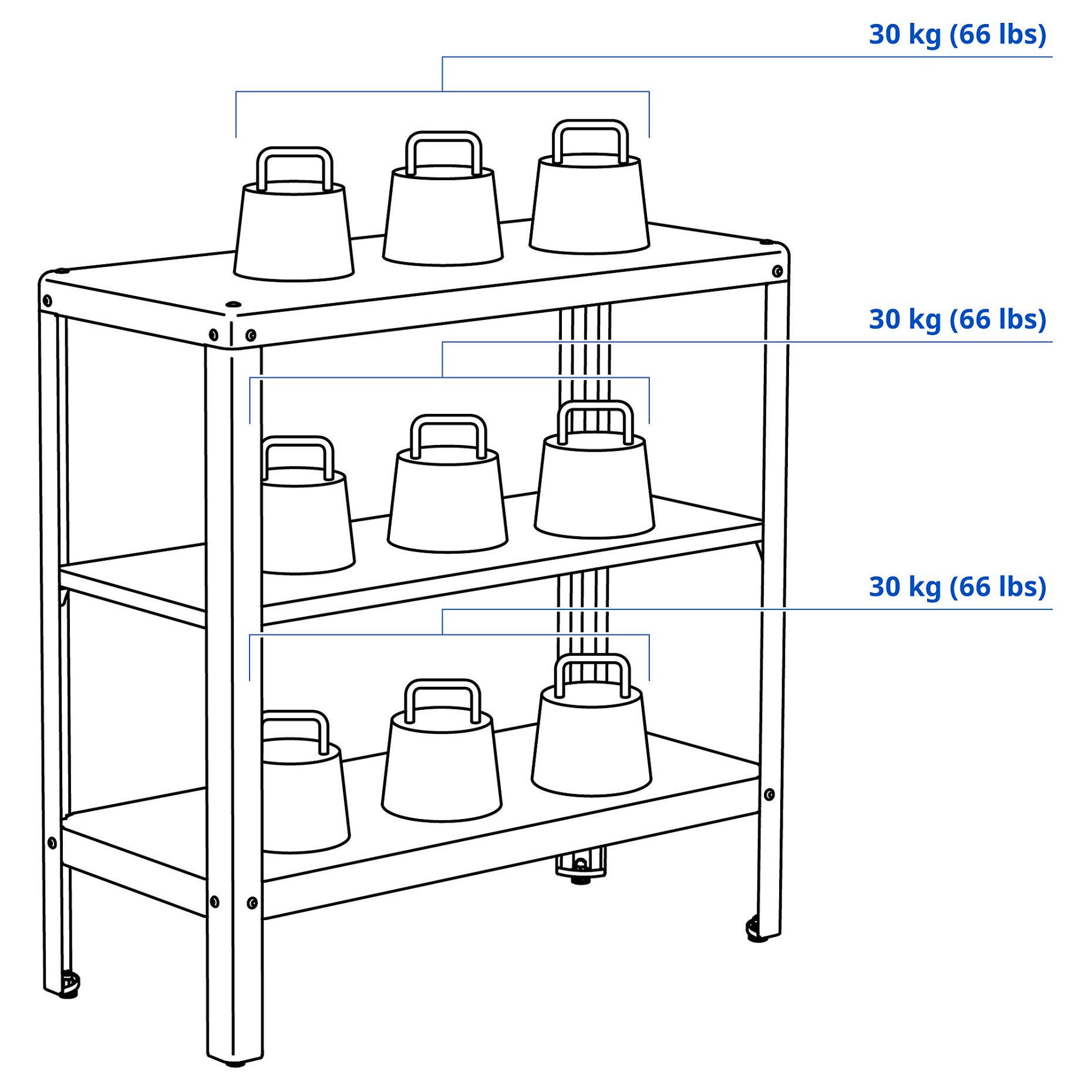KOLBJÖRN, shelving unit in/outdoor, 604.092.94