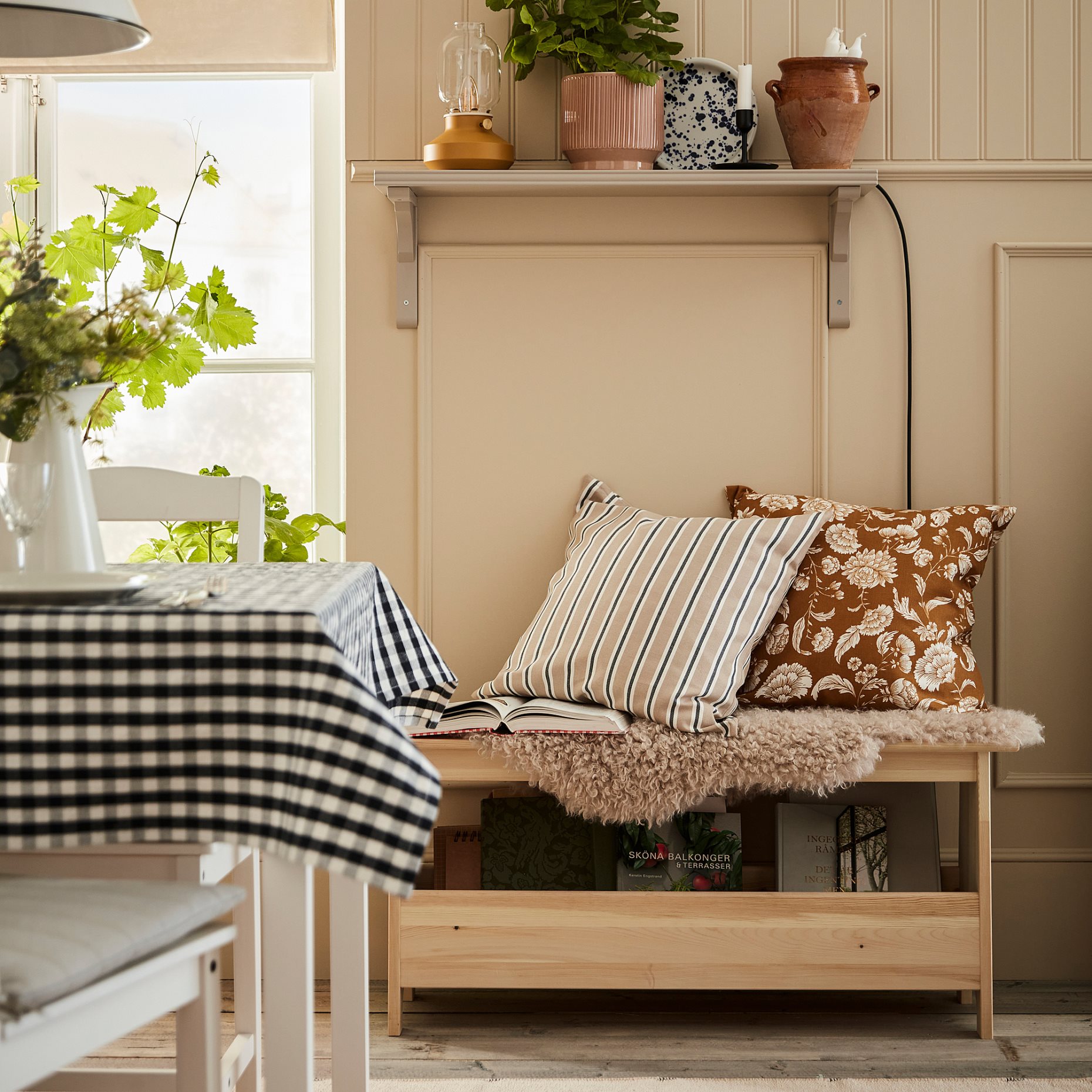 PERJOHAN, bench with storage, 100 cm, 604.853.39