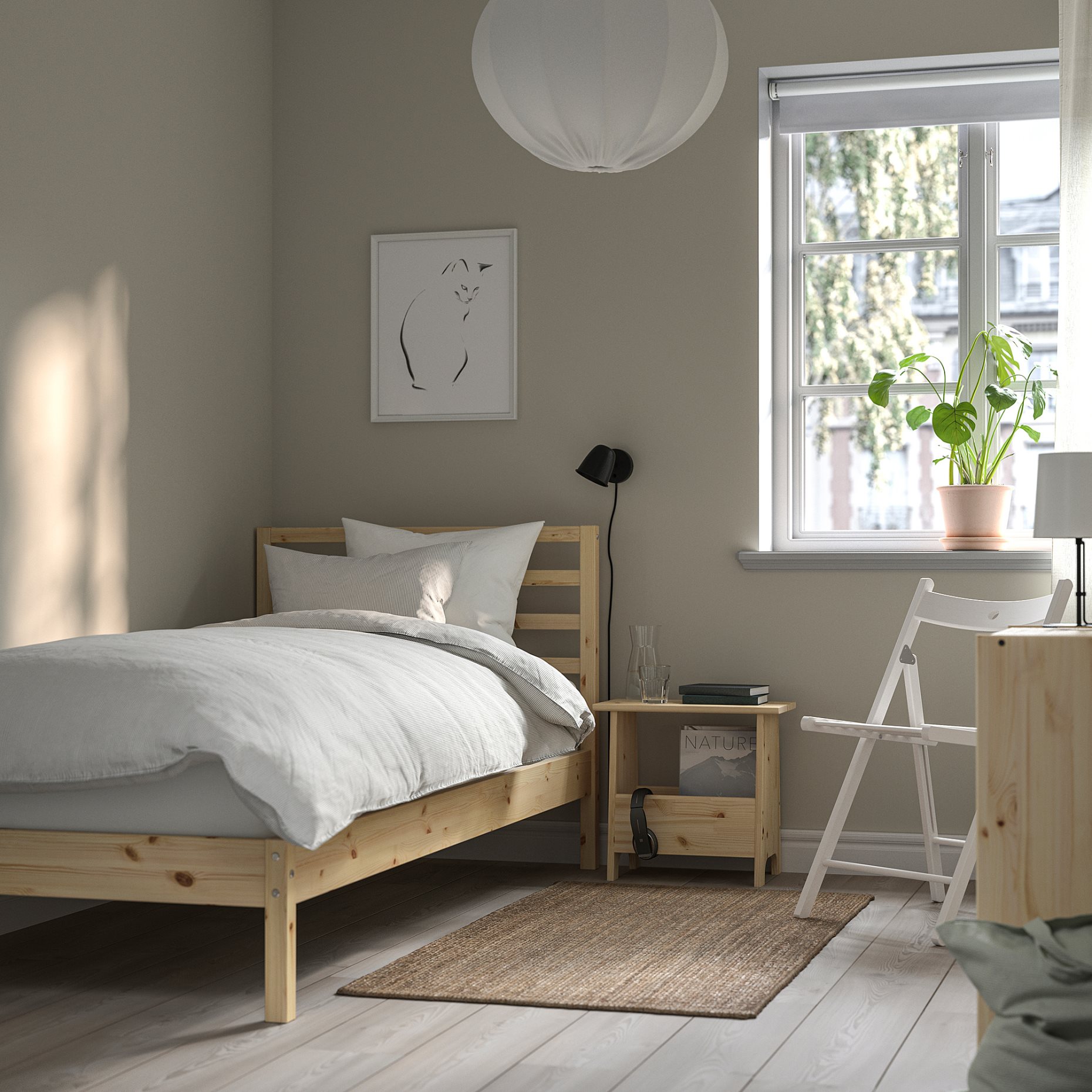 TARVA, bed frame, 90x200 cm, 690.200.34