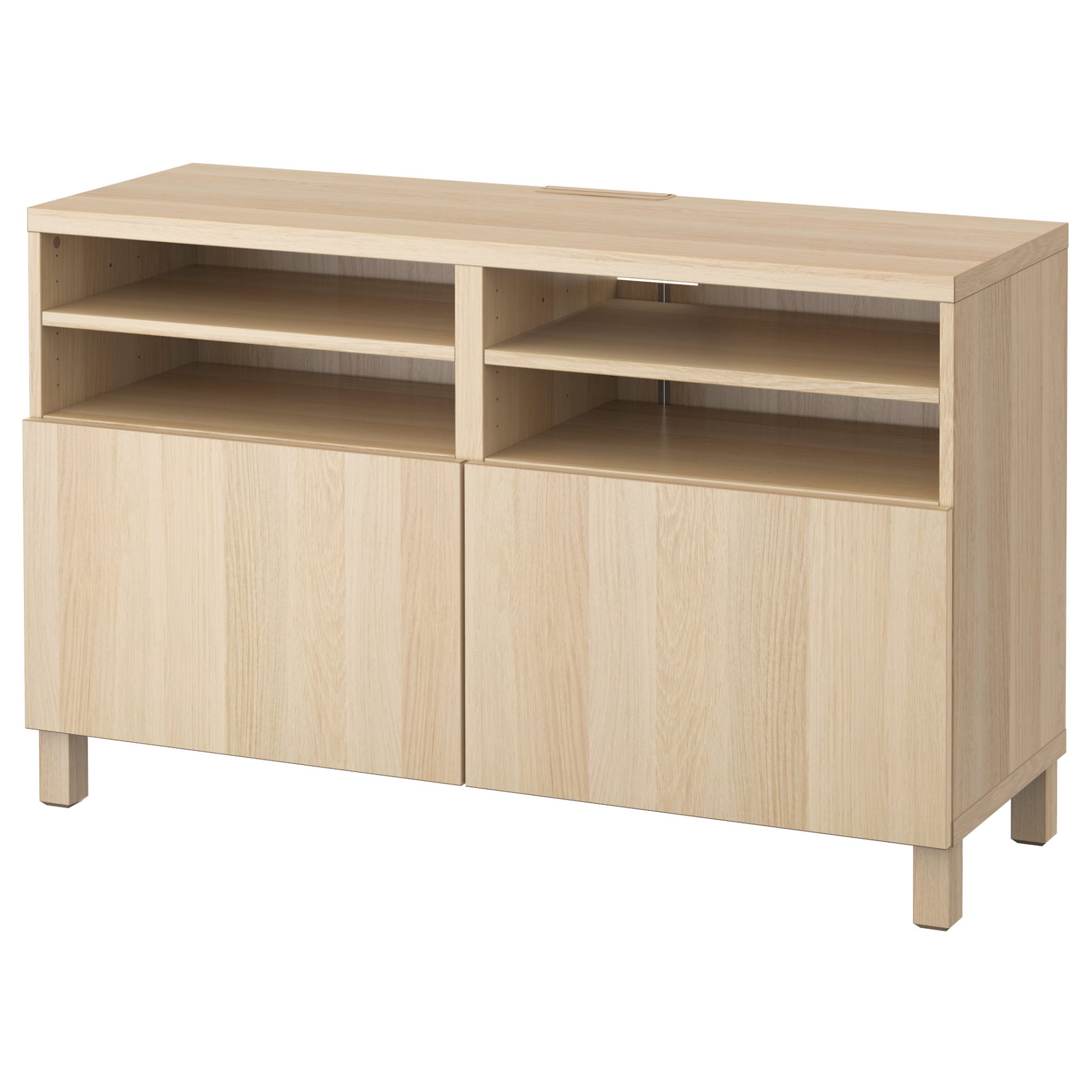 BESTÅ, TV bench with doors, 120x42x74 cm, 690.683.37