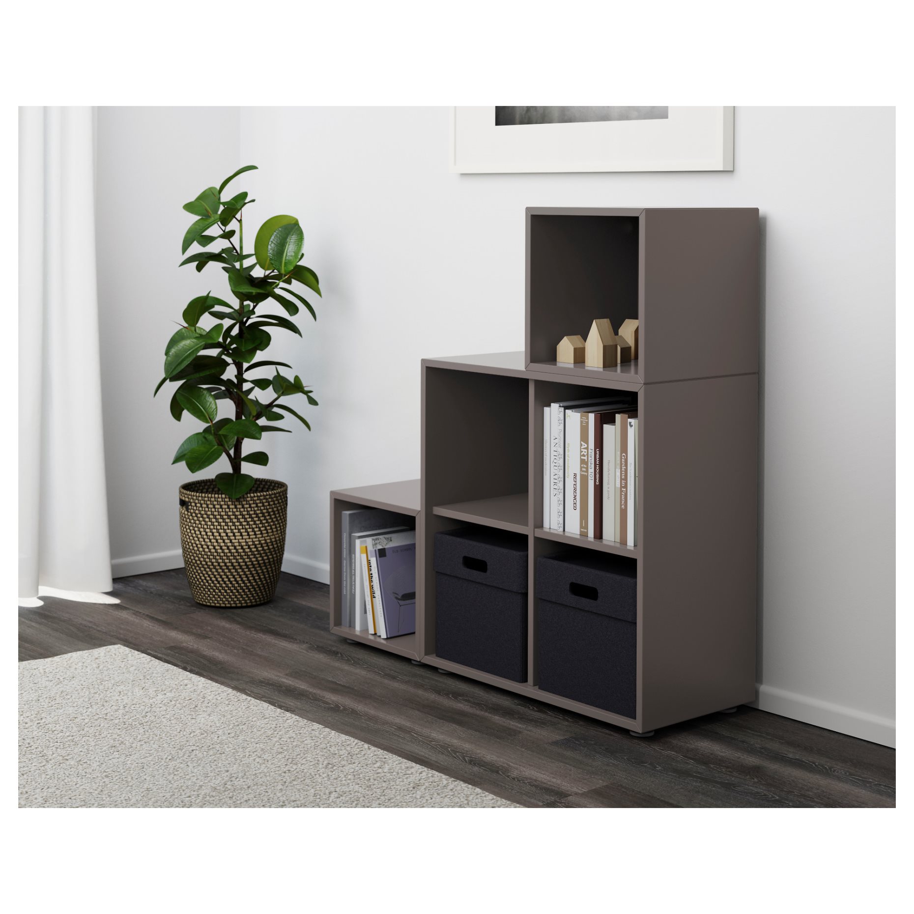 EKET, cabinet combination with feet, 691.908.61