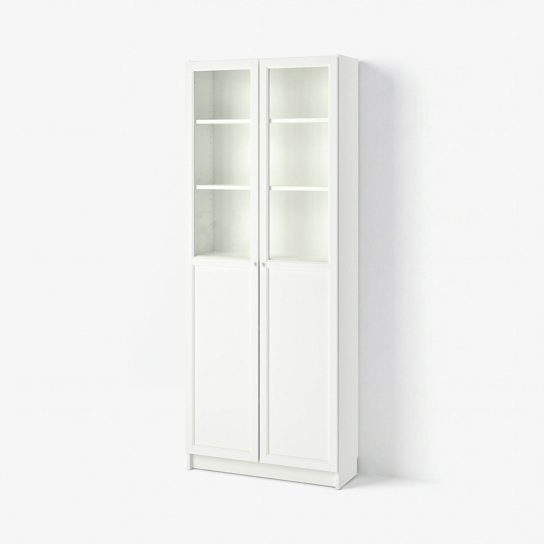 BILLY/OXBERG, bookcase with doors, 80x30x202 cm, 692.817.76