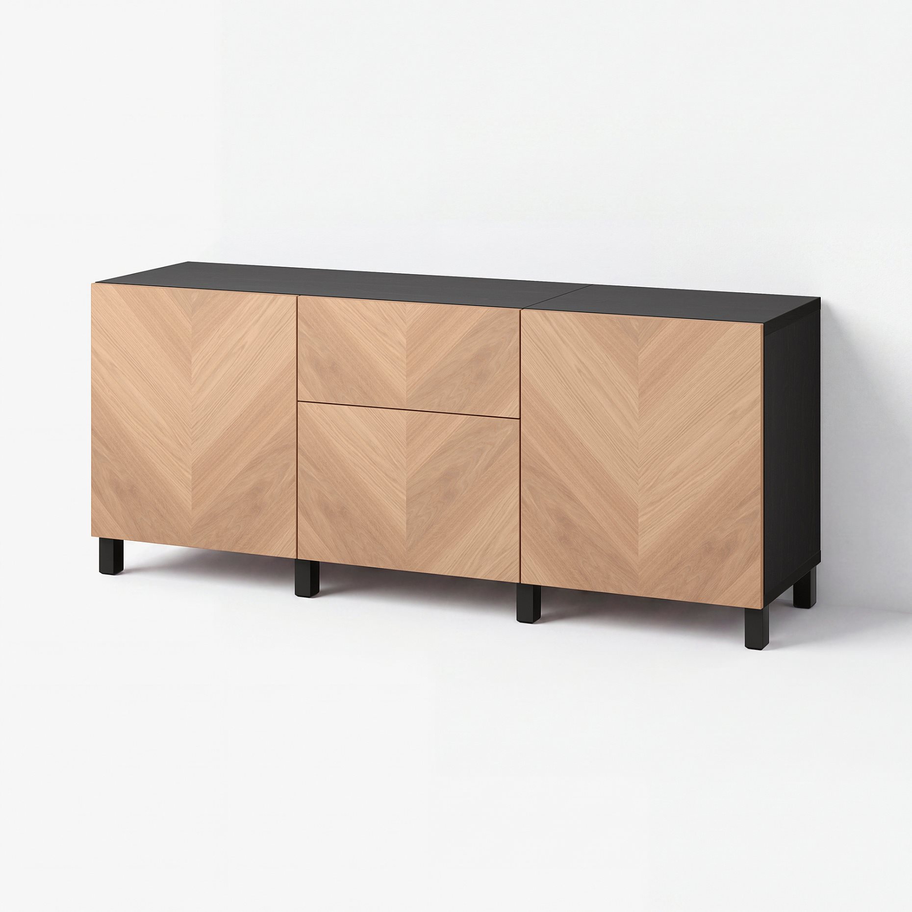 BESTÅ, storage combination with drawers push open, 180x42x74 cm, 694.218.47