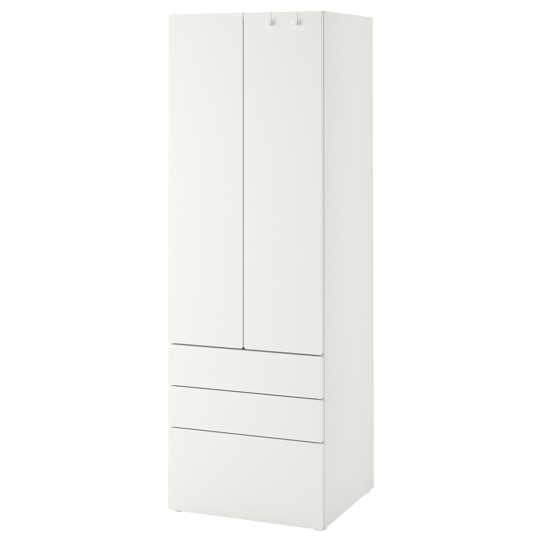 SMASTAD/PLATSA, wardrobe with 3 drawers, 60x42x181 cm, 694.262.08